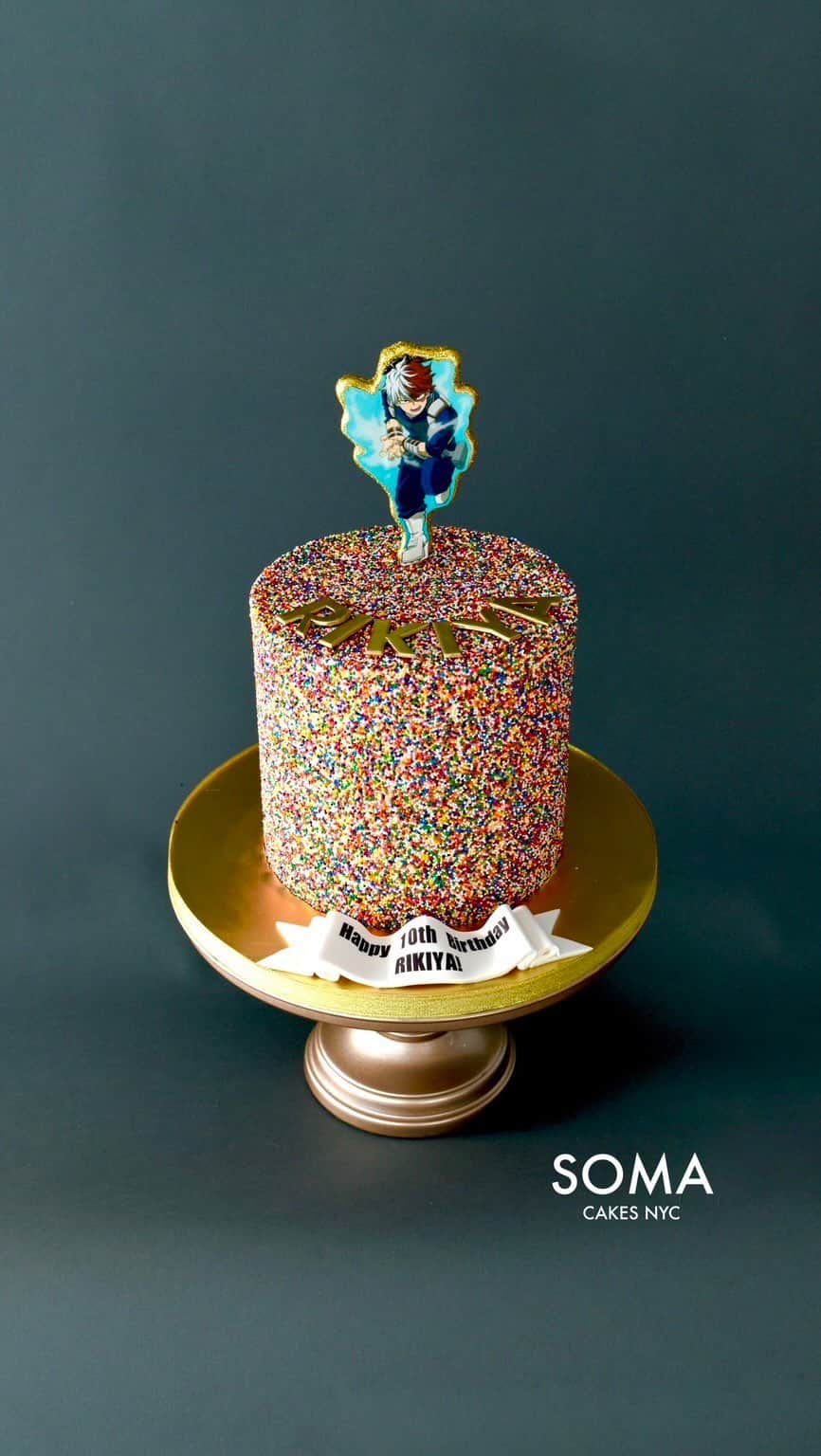 碧井椿のインスタグラム：「リッキー10歳おめでとう‼️ みんなから愛されて甘やかせれて育ってます😊  お誕生日当日は ニューヨークのマンションの 100階のレストランでお祝いしました💕✨」