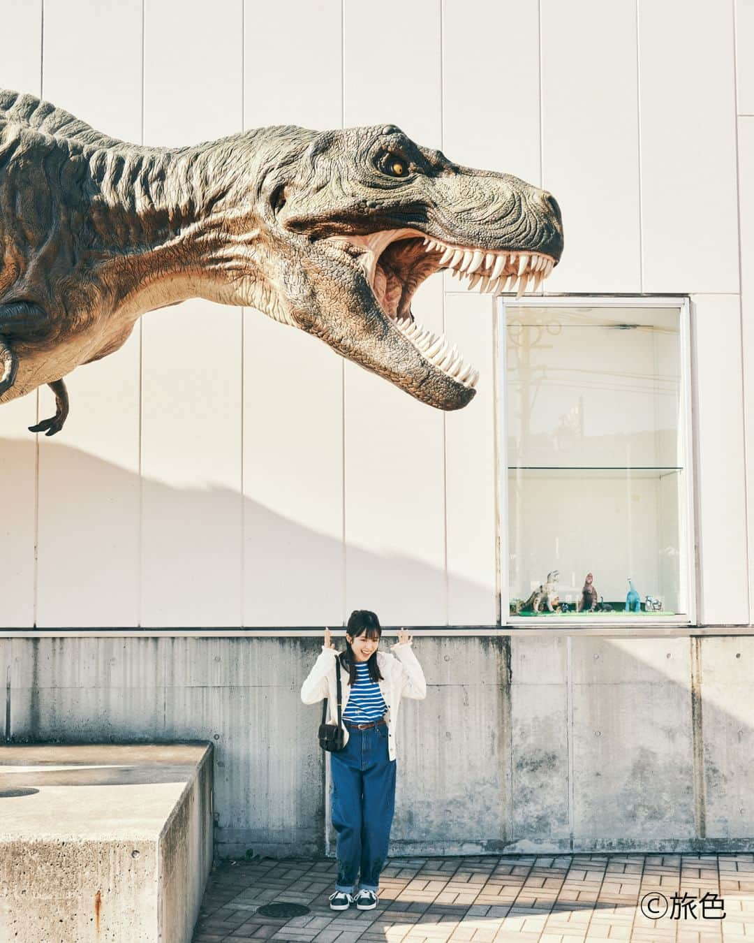 旅色さんのインスタグラム写真 - (旅色Instagram)「⚡SNS限定未公開ショット⚡旅色FO-CAL｜熊本県御船町特集📷✨  ＜ 🚩スペシャルナビゲーター：#福本莉子 さん＞  11月27日に公開された【旅色FO-CAL｜熊本県御船町特集】 もうみなさんチェックしましたか？♩ 今回は本誌には収まりきらなかった未公開ショットをSNSで大公開！！  ・ +‥‥‥‥‥‥‥+‥‥‥‥‥‥‥+  ＜＜📖記事一部抜粋＞＞  Q. これまでに熊本県や御船町を訪れたことはありましたか？🤔  小学生の頃、修学旅行で熊本に行きました。阿蘇山で乗馬をした思い出があります。御船町は今回が初めてなのですが、私、恐竜が好きで、休みの日に博物館に行くこともあるほど。今回の旅先が「恐竜の郷」と聞いたときは純粋にうれしかったです🦖♩  +‥‥‥‥‥‥‥+‥‥‥‥‥‥‥+・・・つづきは電子雑誌で♩ ・ ・  電子雑誌は旅色Instagramトップのリンクからご覧ください📖 ▶︎▷▶︎ @tabiiro  ・ ・ https://tabiiro.jp/book/fo-cal/mifune/interview/  #旅色 #旅色FOCAL #国内旅行 #国内旅行好き #旅 #旅行 #友達旅行 #女子旅 #ひとり旅行 #1泊2日 #旅行好き #旅行プラン #熊本県 #熊本旅行 #熊本観光 #御船町 #恐竜の郷御船町 #恐竜博物館 #熊本グルメ #tabiiro #japantrips #japanguide」12月15日 18時00分 - tabiiro