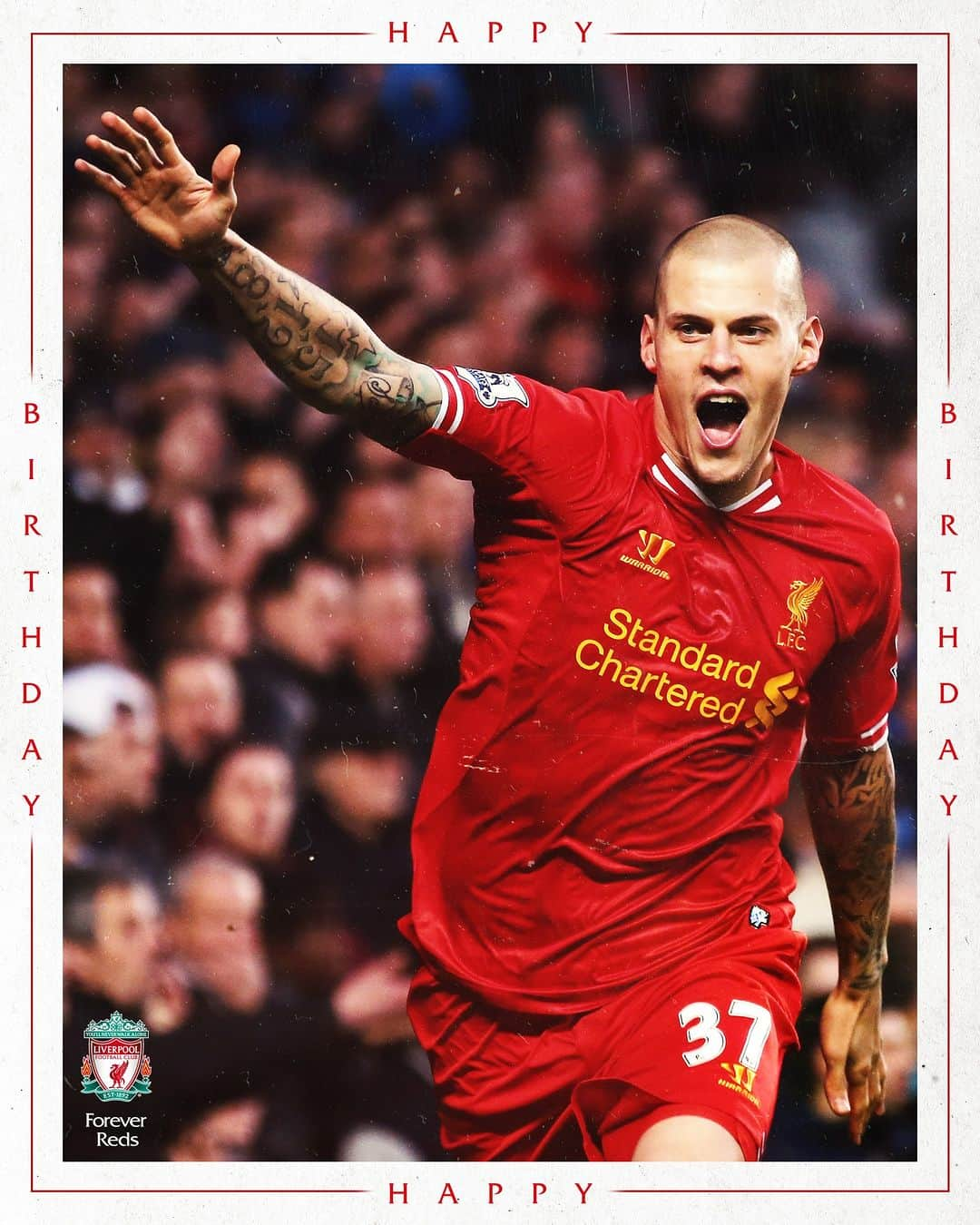 リヴァプールFCさんのインスタグラム写真 - (リヴァプールFCInstagram)「Best wishes on your birthday, @martin37skrtel 🎉」12月15日 18時00分 - liverpoolfc