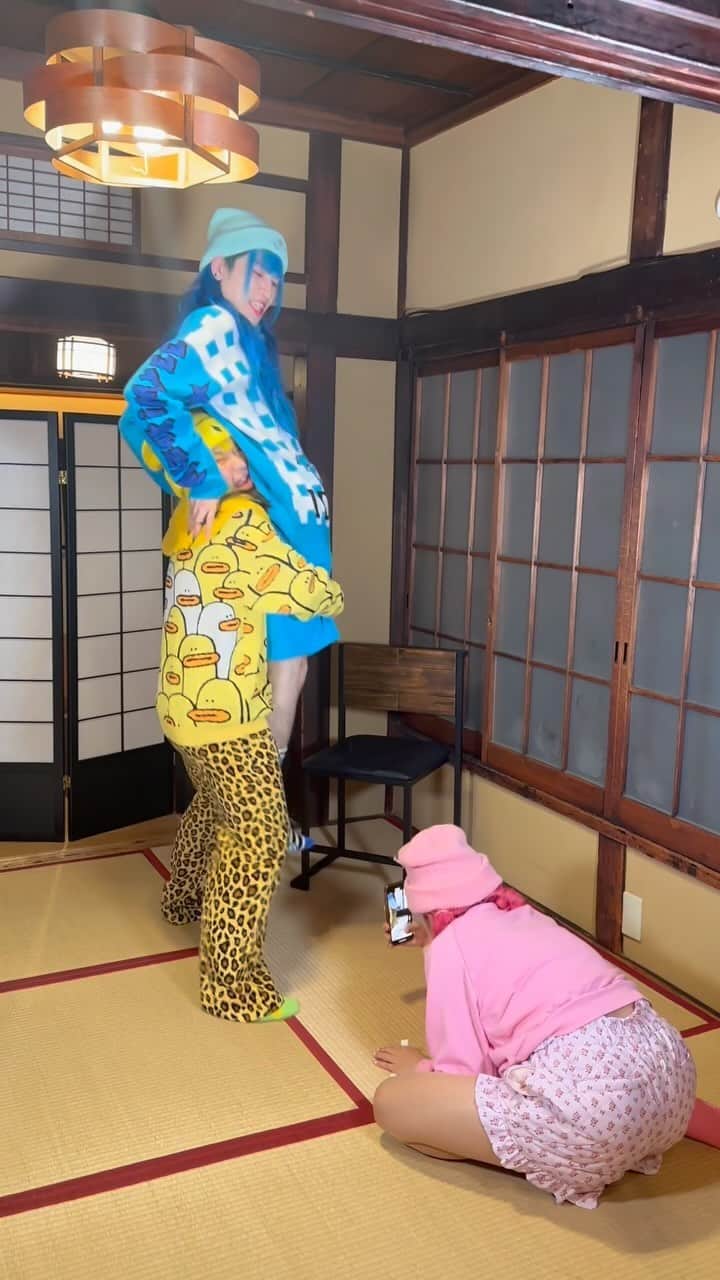 竹下☆ぱらだいすのインスタグラム：「海外の動画の真似してみた結果w w w w w」