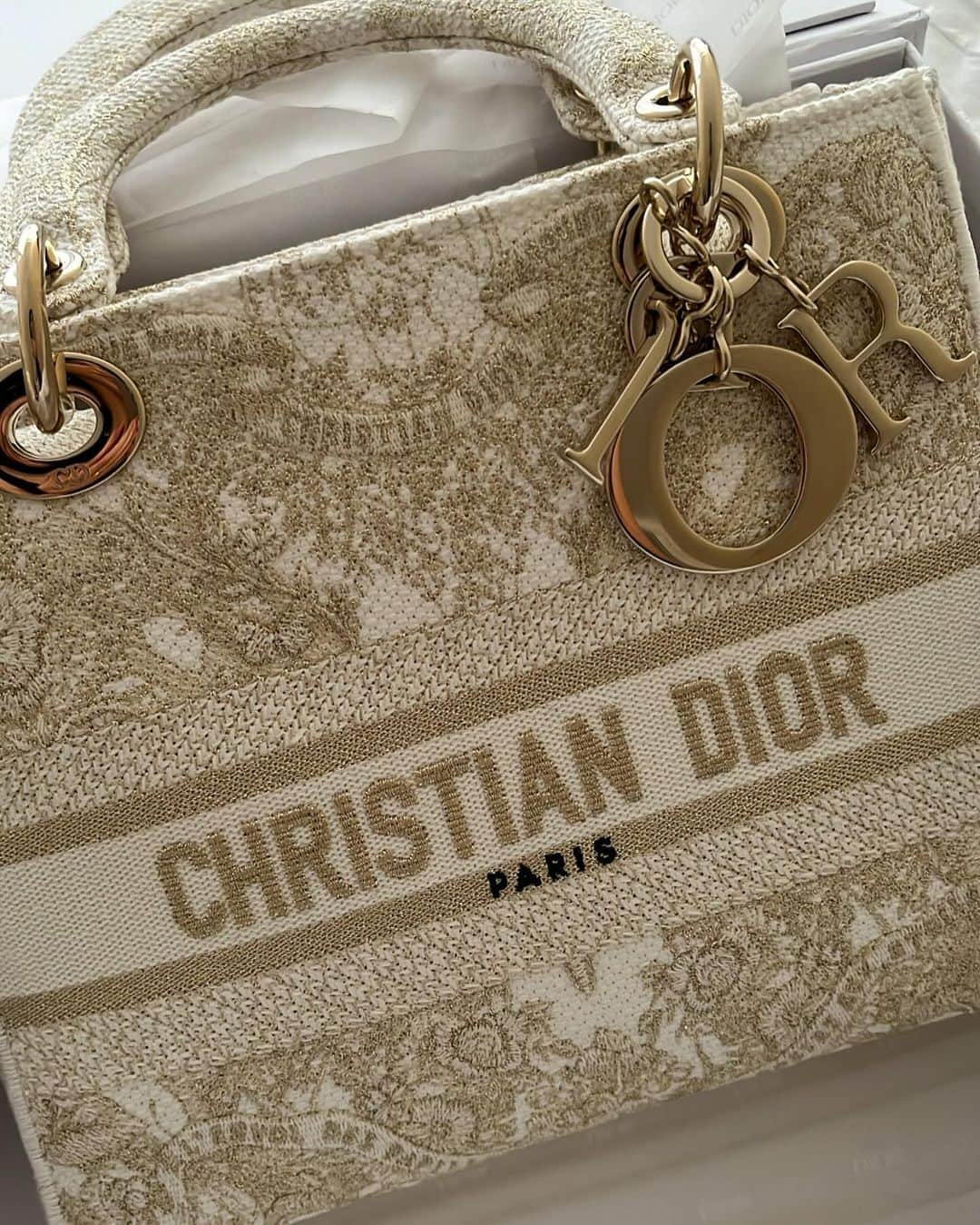 渡邉香織さんのインスタグラム写真 - (渡邉香織Instagram)「Thank you soooo much @dior 🤍 My very first Lady Dior!  2024年クルーズコレクションのレディ ディオールには “Butterfly Around the World”という言葉と共に幻想的な地図やバタフライが繊細に描かれていてとても美しいです…!  そしてロンドンのクリスマスデコレーションはもちろんコレクションのモチーフがあしらわれています🦋🌎 @Dior #DiorCruise #SupportedByDior」12月15日 18時33分 - foxco_kaori