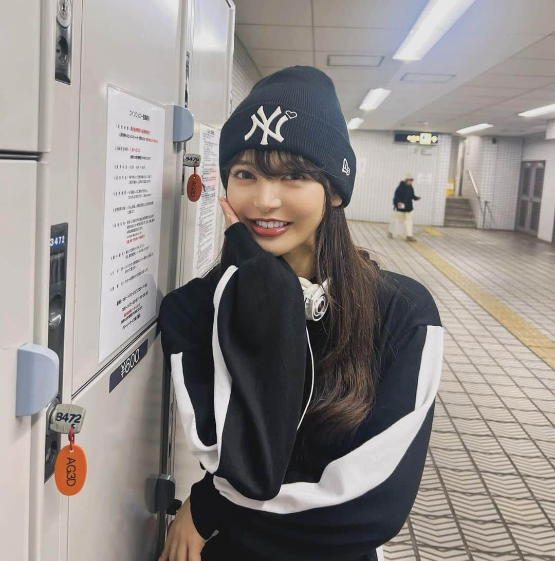 あやてん（島田彩加）さんのインスタグラム写真 - (あやてん（島田彩加）Instagram)「アメ村で買ったニット帽 はーとついててかわい♡」12月15日 19時09分 - ayatenchann