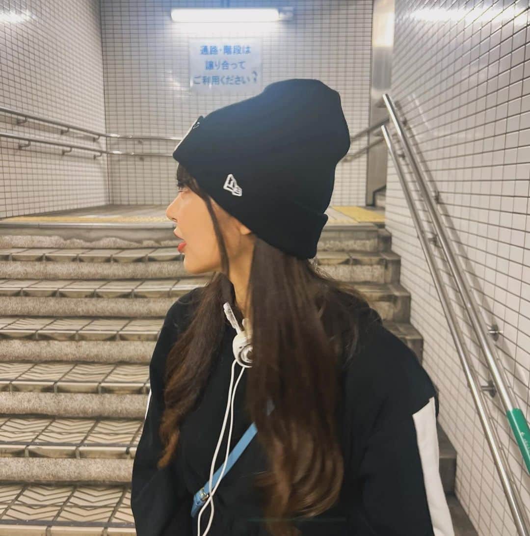 あやてん（島田彩加）さんのインスタグラム写真 - (あやてん（島田彩加）Instagram)「アメ村で買ったニット帽 はーとついててかわい♡」12月15日 19時09分 - ayatenchann