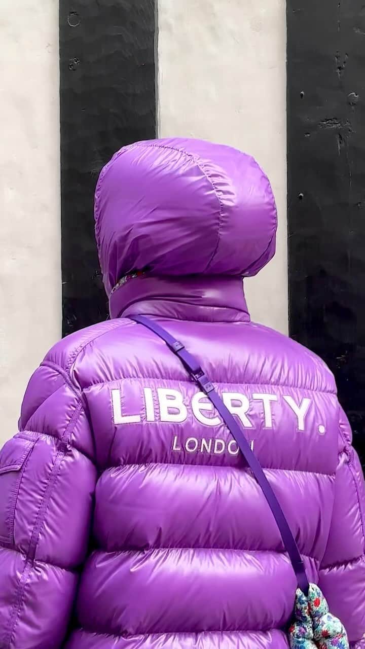 リバティオブロンドンのインスタグラム：「Moncler + #Liberty capsule collection 💜 Modern silhouettes meet archival print as two worlds collide at the link in bio.」
