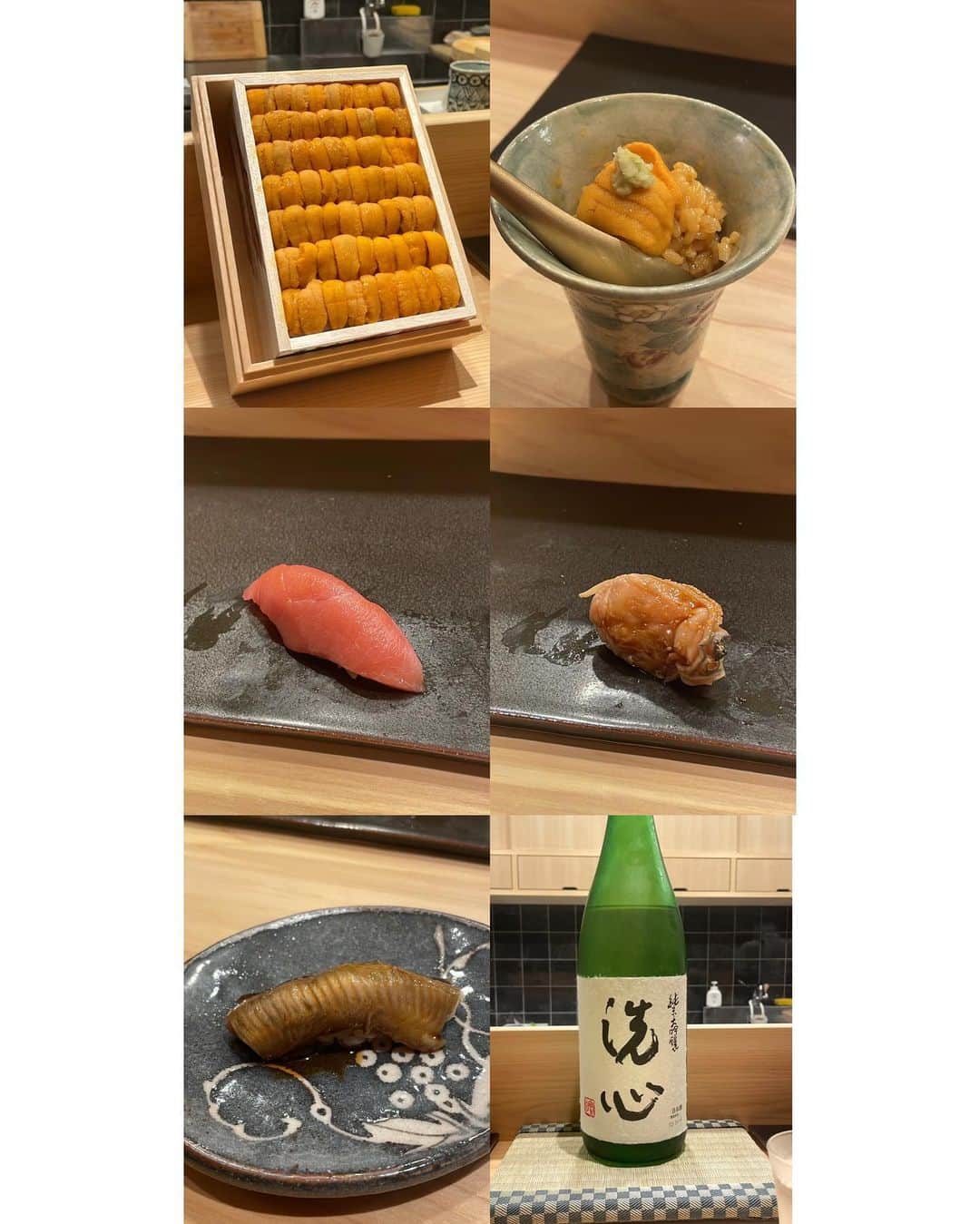 青井春さんのインスタグラム写真 - (青井春Instagram)「/* 美咲さんと @kaikou_sushi に行ってきた∩^ω^∩💕 どれも味がしっかりしてて美味しかったな〜！ 特に甘海老が美味しくて飲み込みたくなかった😭💗💗 おかわりいただいちゃいました🐰🎶🎶 雲丹をふんだんに使ったご飯も濃厚で美味しかった🥹💕 デザートのわらび餅は手作りなんだって！ こだわり満載だった！ お酒飲めないけど、日本酒も揃ってて好きな人には嬉しいお店だと思う🥰 歳を重ねるごとにお鮨が好きになる😌♡ ご馳走様でした(๑>◡<๑) 美咲さんいつもありがとう♡ . #北新地#北新地グルメ#北新地鮨#鮨#sushi#kitashinchi」12月15日 20時26分 - harujjang26