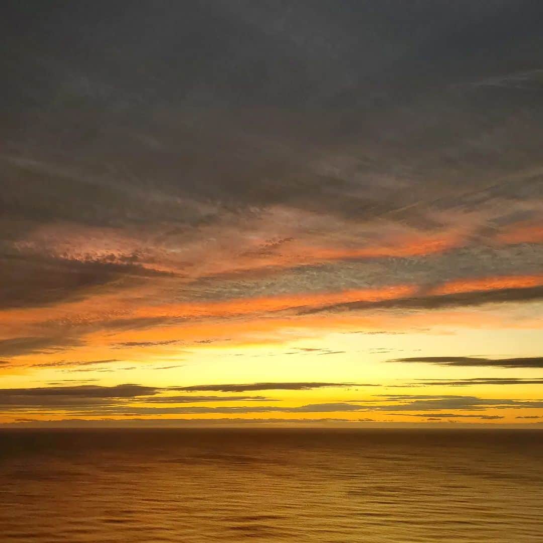 植松晃士さんのインスタグラム写真 - (植松晃士Instagram)「そろそろ日の出のころ　#朝焼けの空 ❤️🤭 ゆっくり のんびり したかったら 早起きをしたらよいのです  ね」12月16日 6時58分 - kojiuematsu
