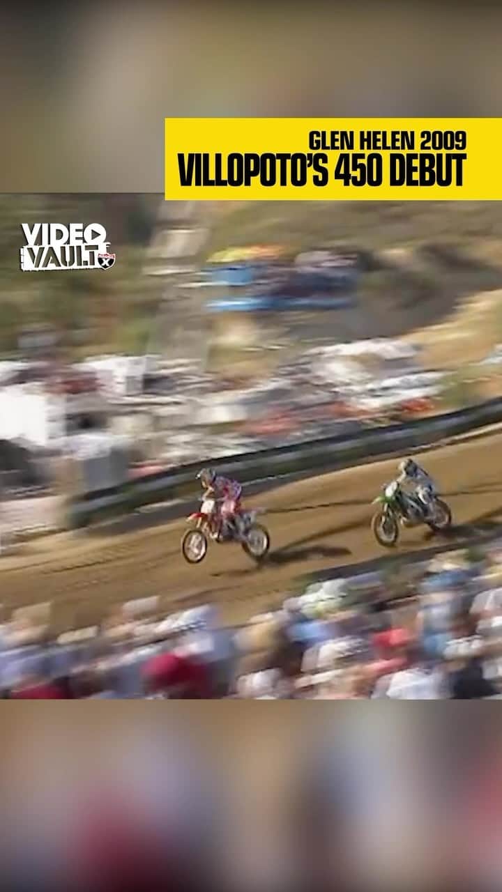Racer X Onlineのインスタグラム：「Who remembers this Moto from @ryanvillopoto in his 450 @promotocross debut⁉️ After winning Moto 1, RV would start just around 10th and charge his way to the front. Watch the entire 450 Moto 2️⃣ from Glen Helen ➡️ Video in Bio #RacerXVideoVault」