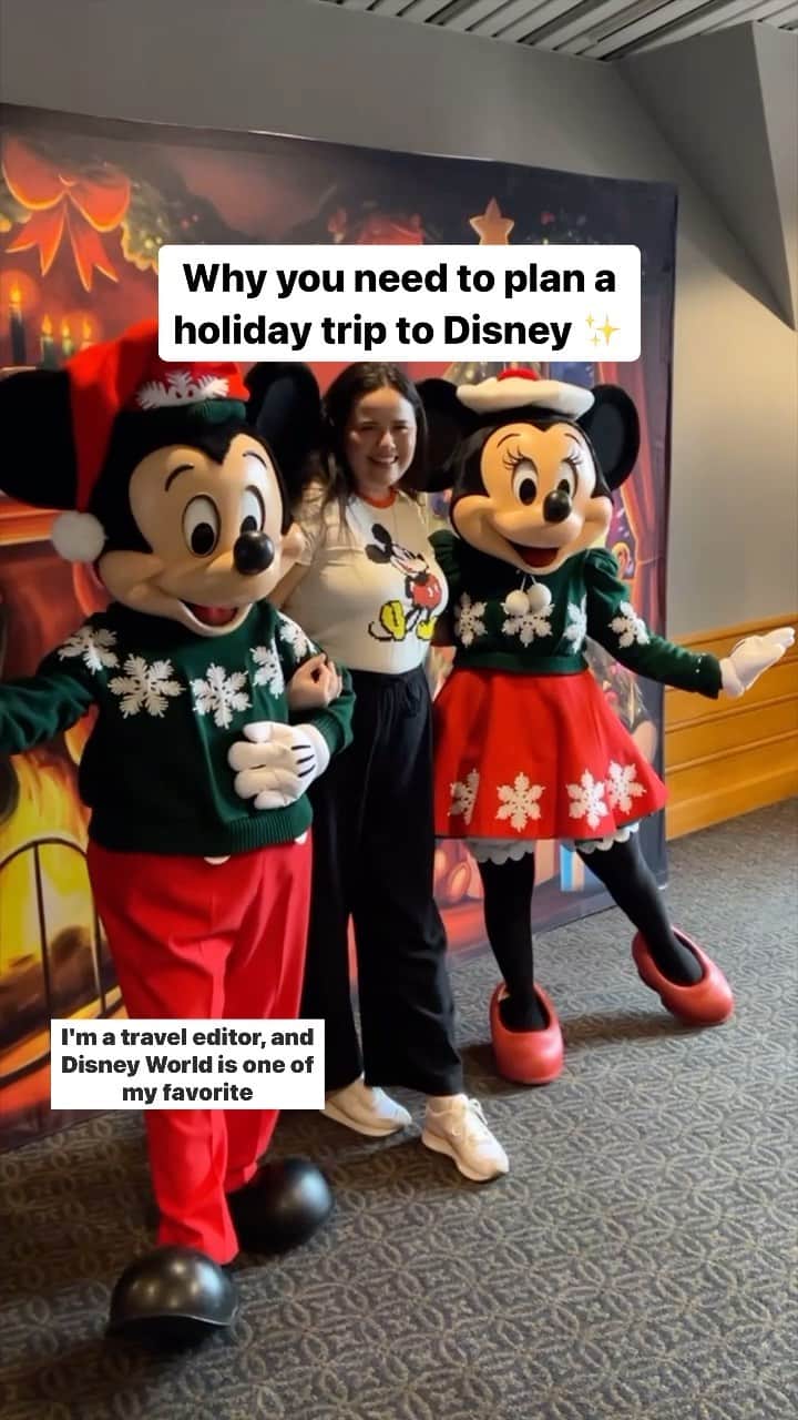 Travel + Leisureのインスタグラム：「The most wonderful time of the year at the most magical place on earth.🎄✨🎥 @elizabetheverywhere, T+L special projects editor.📍@waltdisneyworld. #travel #christmas #disney」