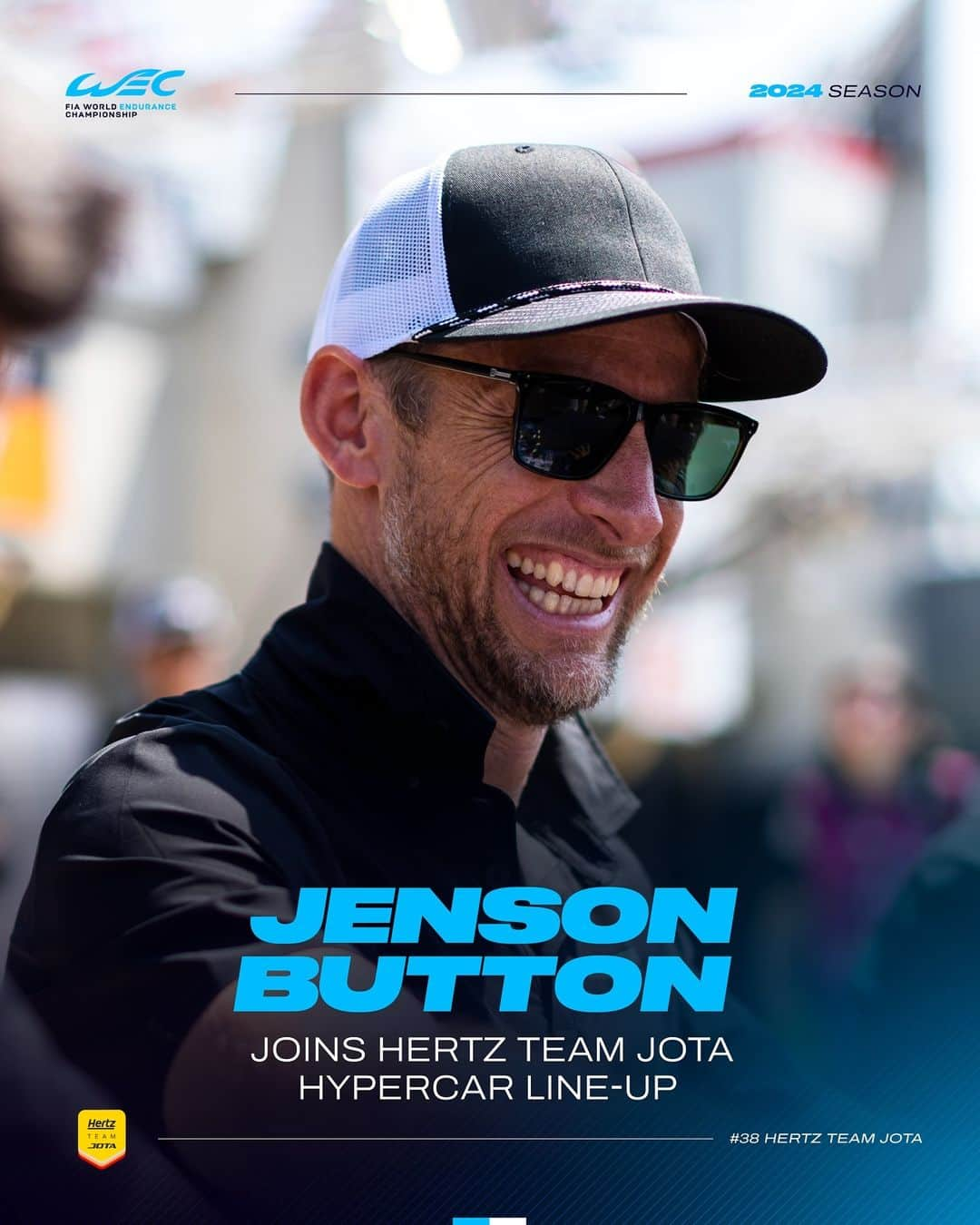 ジェンソン・バトンさんのインスタグラム写真 - (ジェンソン・バトンInstagram)「@jensonbutton 🤝 @jota_sport   Jenson Button joins Hertz Team Jota and completes their 2024 Hypercar line-up. The 2009 F1 World Champion will be driving the #38.  #WEC #Hypercar」12月16日 0時01分 - jensonbutton