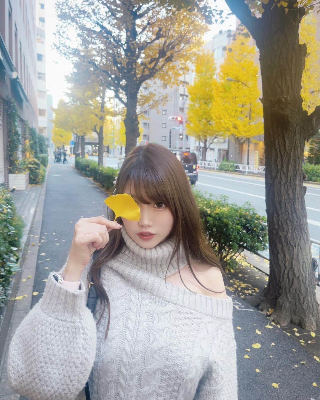 塚本舞さんのインスタグラム写真 - (塚本舞Instagram)「今年は温かかったから長く銀杏が楽しめるね🍁」12月16日 0時28分 - maipuni
