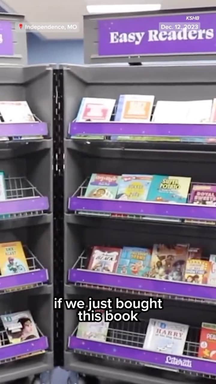NBC Newsのインスタグラム：「A Missouri car salesman and the company he works for spent nearly $8,000 to buy out and donate an entire book fair to an elementary school.」
