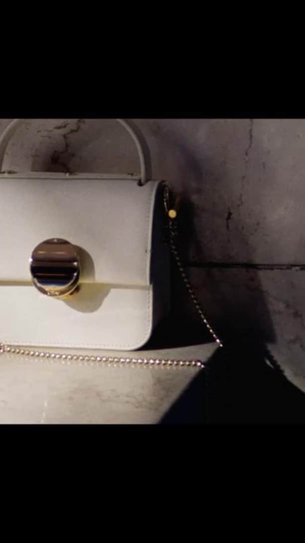 Chloéのインスタグラム：「The mini Penelope top handle bag has a sleek silhouette rendered in Box leather complete with a signature coin closure for a jewellery-inspired finish.」