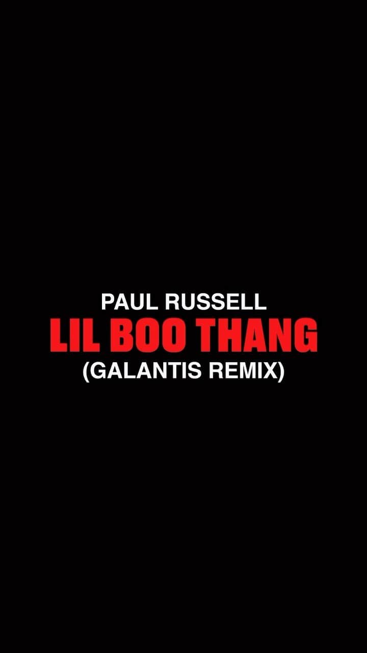 ギャランティスのインスタグラム：「NEW remix just landed 🙌🏼♥️🙏🏼🥳  💥 LIL BOO THANG - PAUL RUSSELL (GALANTIS REMIX) 💥  Stream it now! 🎧🎧」