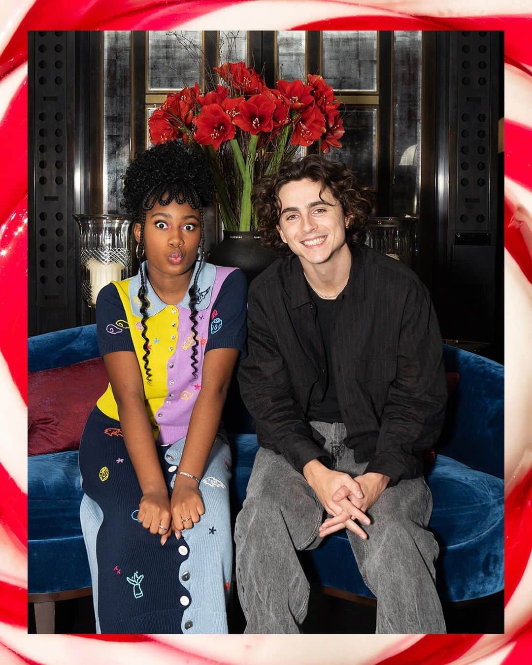 Instagramさんのインスタグラム写真 - (InstagramInstagram)「🍭 Sweet talk with @tchalamet (Timothée Chalamet) and @calahlane (Calah Lane) 🍭 ⁣  ⁣ Sit down for a treat with the stars of @wonkamovie (“Wonka”) as Timothée and Calah discuss everything from their magical candy fantasies to their favorite memories from set. 🍫🌀」12月16日 2時03分 - instagram