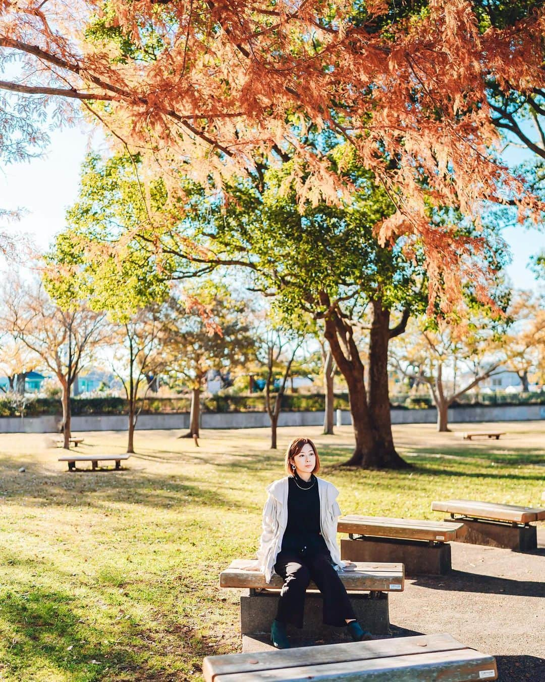 吉野史桜さんのインスタグラム写真 - (吉野史桜Instagram)「in 水元公園  撮影　@genphotogenic   🍂🍂🍂🍂  #ポートレート  #ポートレート撮影  #水元公園  #秋  #紅葉」12月16日 8時31分 - shionyoshino