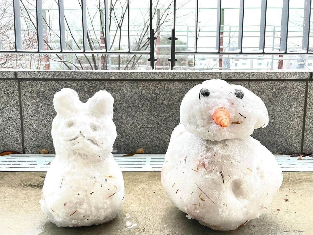 パク・チニさんのインスタグラム写真 - (パク・チニInstagram)「#눈사랑 #doyouwannabuildasnowman」12月16日 10時08分 - eco_jini