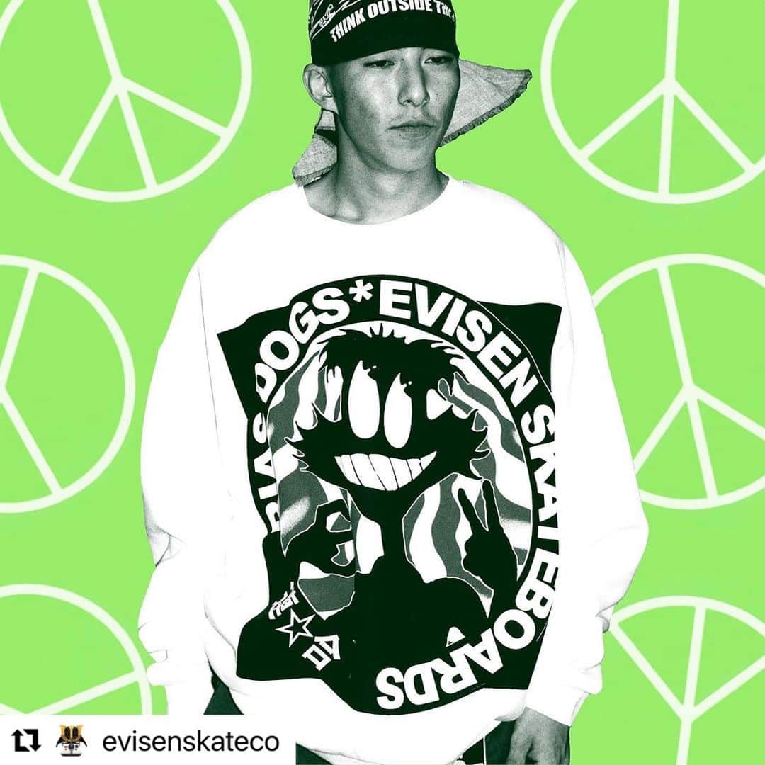 Deepinsideinc.com Storeのインスタグラム：「.  Evisen Skateboards x BIAS DOGS  In Stores & Online Now  #evisenskateboards #biasdogs  #Repost @evisenskateco with @use.repost  ・・・ × BIAS DOGS (@gathering_inc )」