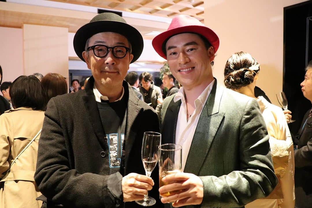 冨永裕輔のインスタグラム：「『北九州国際映画祭』小倉城天守閣でのレセプションパーティーにて アンバサダーのリリー・フランキーさんとご一緒に✨  #北九州国際映画祭 #リリーフランキーさん #DearKitakyushu」