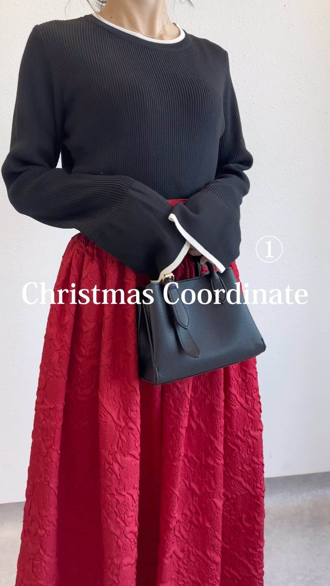 fifthのインスタグラム：「【後で見返すには保存が便利👆🏻💓】  Christmas coordinate🎄  ご紹介アイテムは【👜】ボタンをタップ✔️  その他の商品はプロフィールページの URLからご覧ください♡ →@fifth_store →@editsheen_store  #fifth#fifthtl#フィフス#一週間コーデ#クリスマスコーデ#クリスマスデートコーデ#着回しコーデ」