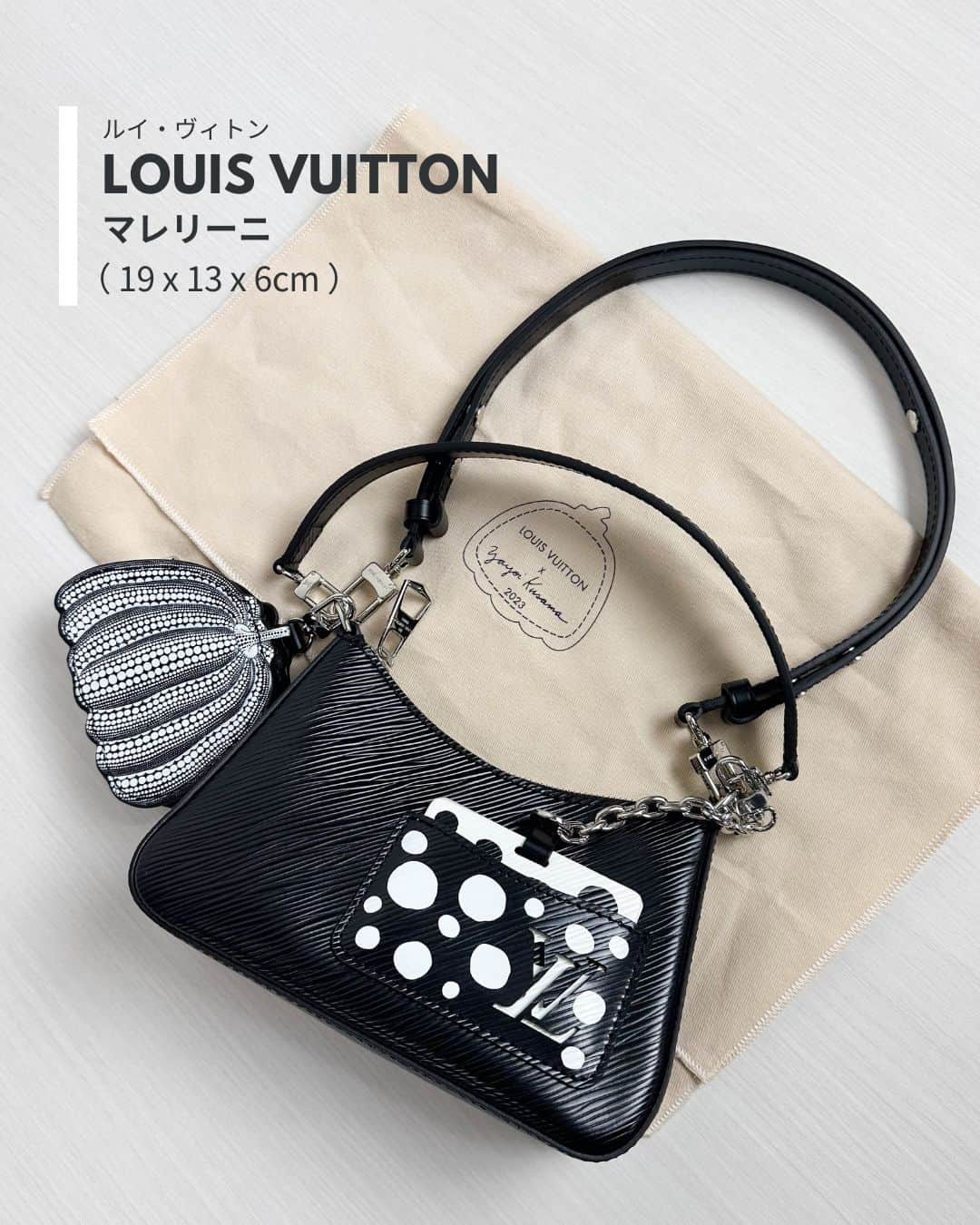 Laxus-ラクサスさんのインスタグラム写真 - (Laxus-ラクサスInstagram)「≫保存してラクサスアプリで検索🔍  ⌇LOUIS VUITTON×草間彌生 のコラボバッグを徹底紹介しました🎃🖤  このカボチャと水玉模様を見るだけで草間彌生と分かるデザインが目を惹く上に、ショルダーストラップの長さを変えられたり、ミラーがついていたり、利便性もいいバッグです✨  _  👜ラクサスとは？  ブランドバッグのシェアリングサービスです。 約40,000種類、60ブランドからお好きなバッグがレンタル出来る！ 詳しくは @laxus__official のプロフィールから無料アプリをDL✔️ _」12月16日 19時00分 - laxus__official