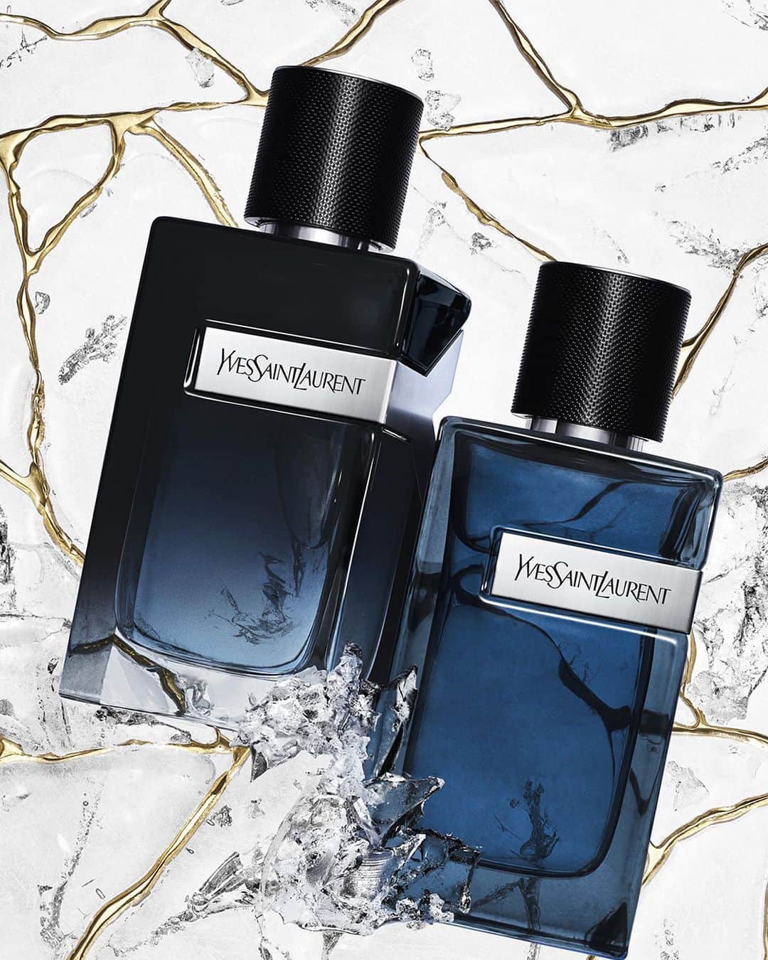 Yves Saint Laurent Beautyのインスタグラム：「Explore the signature scents of bold masculinity with Y EAU DE PARFUM and Y EAU DE PARFUM INTENSE.   ​#YSLBeauty #Holidays #YNot」
