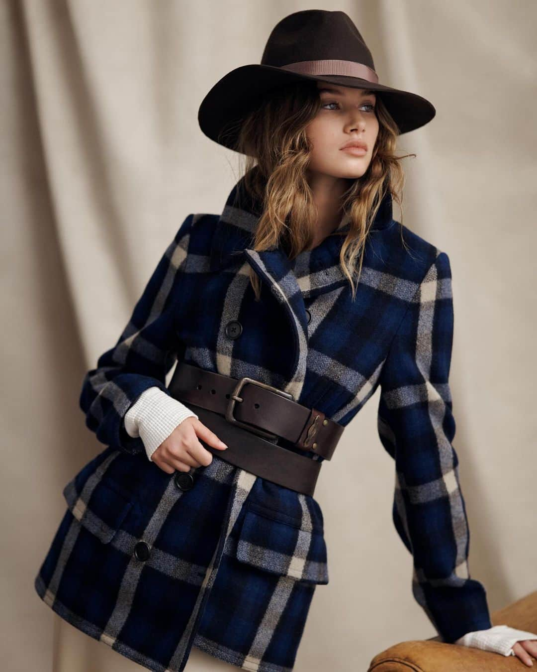 Polo Ralph Laurenさんのインスタグラム写真 - (Polo Ralph LaurenInstagram)「The motif of the season is transformed through a bold shade of blue in our #PoloRalphLauren Plaid Wool-Blend Peacoat.  Contrasted here with mocha-hued accessories and a cream satin slip dress.    Explore women’s #PoloRLStyle via the link in bio.」12月17日 0時01分 - poloralphlauren