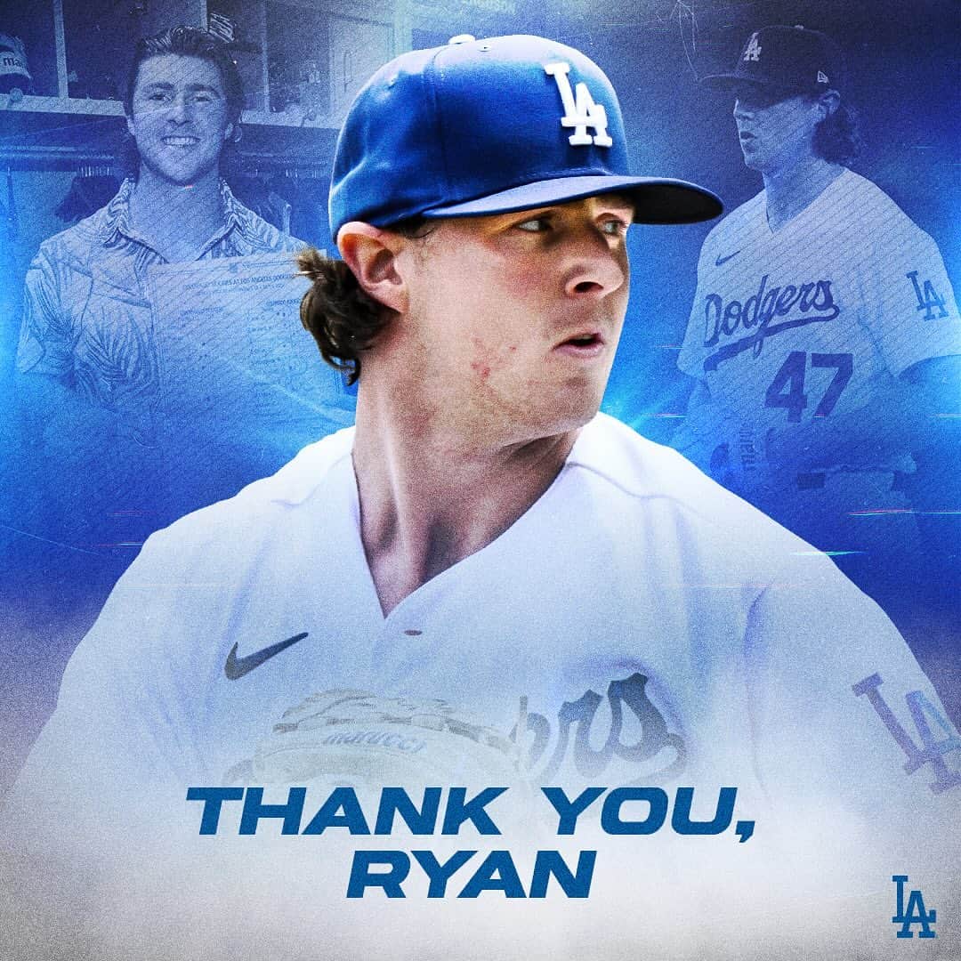 Los Angeles Dodgersのインスタグラム：「Thank you, Ryan and Jonny for everything you’ve done for the team. We wish you the best of luck in Tampa Bay.」