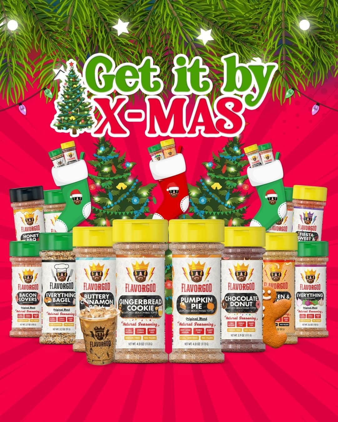 Flavorgod Seasoningsのインスタグラム：「🎅❗Get it before Christmas! 🎁❗Shop Now!!⁠ Click link in the bio -> @flavorgod | www.flavorgod.com⁠🎄🎅⁠ -⁠ Flavor God Seasonings are:⁠ 🎅ZERO CALORIES PER SERVING⁠ 🎄MADE FRESH⁠ 🎅MADE LOCALLY IN US⁠ 🎄FREE GIFTS AT CHECKOUT⁠ 🎅GLUTEN FREE⁠ 🎄#PALEO & #KETO FRIENDLY⁠ -⁠ #food #foodie #flavorgod #seasonings #glutenfree #mealprep #seasonings #breakfast #lunch #dinner #yummy #delicious #foodporn」
