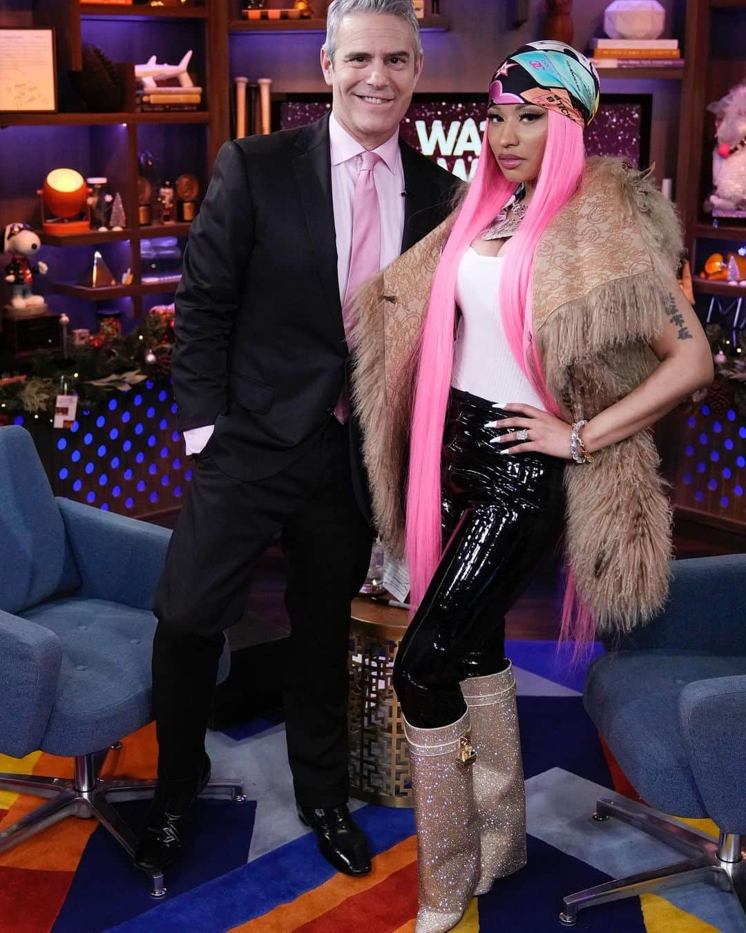 ニッキー・ミナージュさんのインスタグラム写真 - (ニッキー・ミナージュInstagram)「SWIPE to view my answers.  Had a blast as always  @bravoandy @bravowwhl」12月17日 5時30分 - nickiminaj