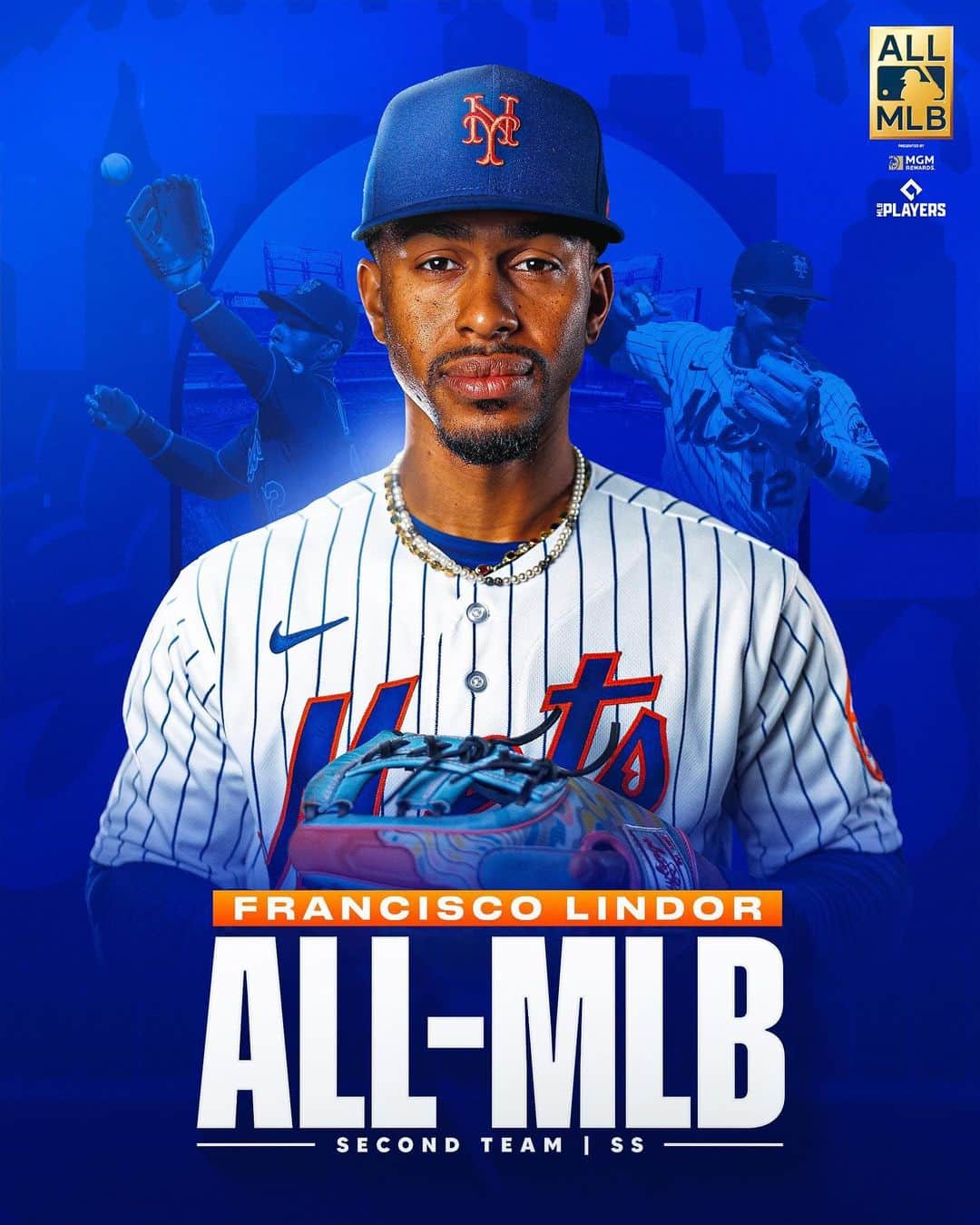 ニューヨーク・メッツのインスタグラム：「Congrats to @lindor12bc for being named to the All-MLB Second Team! 👏」