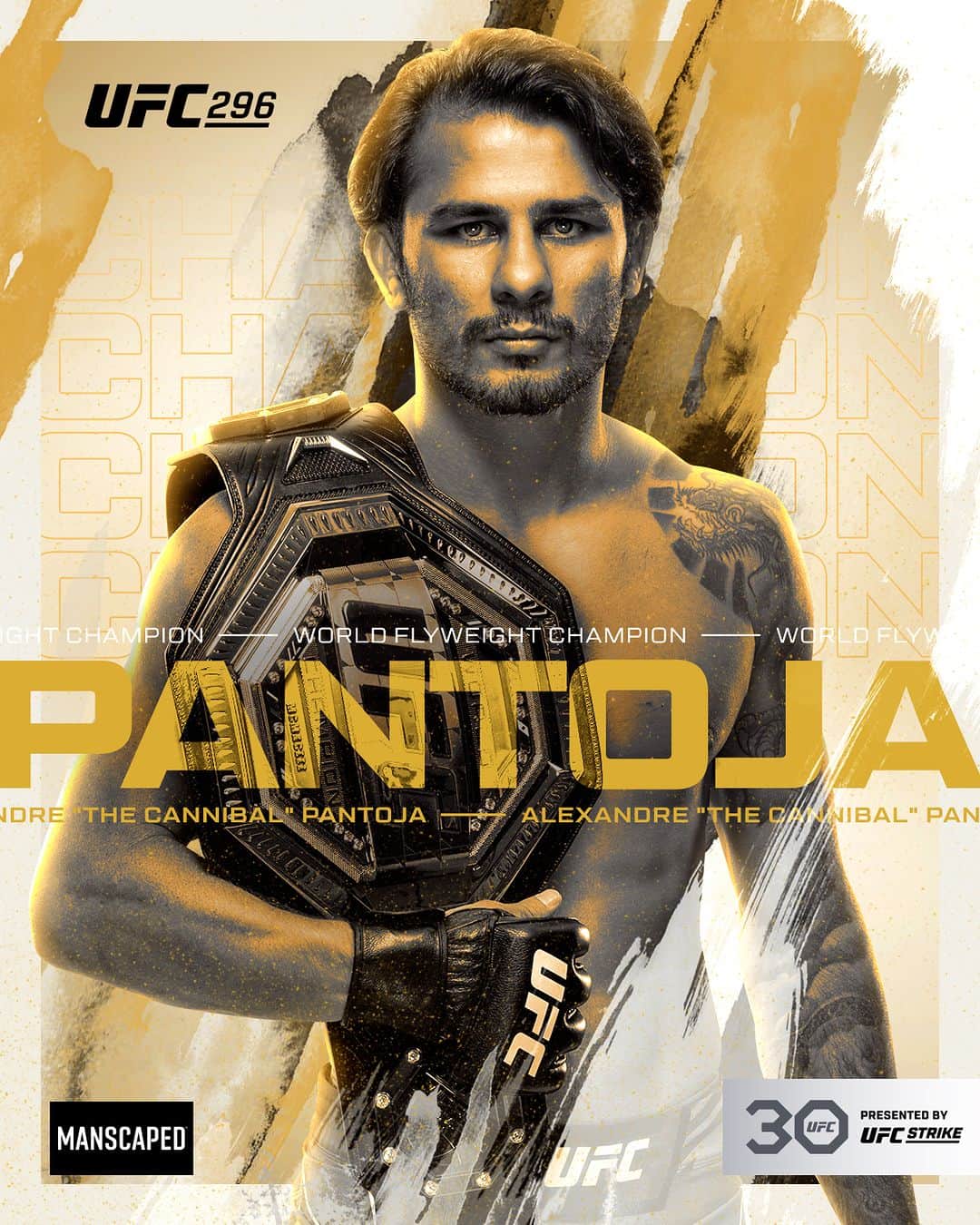 UFCのインスタグラム：「PANTOJA KEEPS THE FLYWEIGHT THRONE!  @Pantoja_Oficial defeats Brandon Royval by unanimous decision and defends his flyweight title!  [ #UFC296 | B2YB @Manscaped ]」