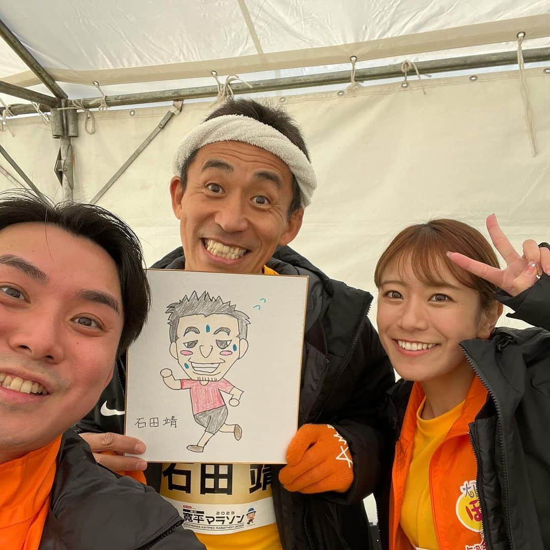 山本隆弥さんのインスタグラム写真 - (山本隆弥Instagram)「･･･ 今年も寛平マラソンの季節がやってきました！ 番組部門で大阪ほんわかテレビ1位でした！👏 石田さん、あいにゃん、速かった！  #大阪ほんわかテレビ #間寛平 #マラソン」12月17日 15時58分 - ytv_yamamoto_railway