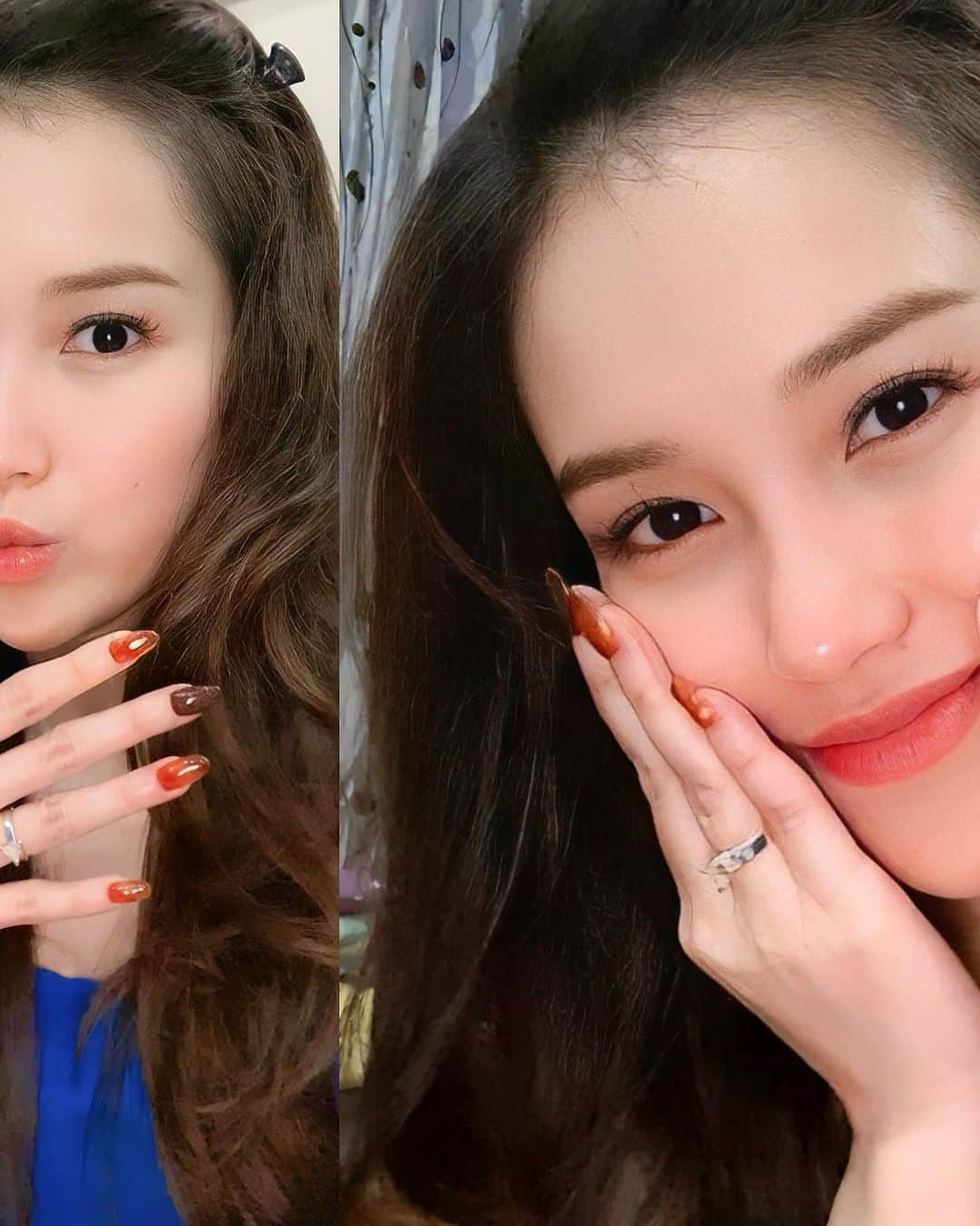 アユ・ティンティンさんのインスタグラム写真 - (アユ・ティンティンInstagram)「My cutie nails @carissa_nails 🤎💋」12月17日 22時23分 - ayutingting92