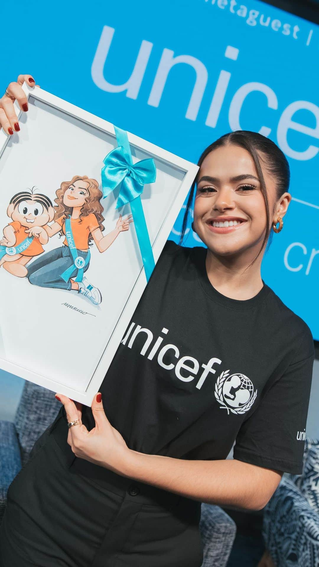 Maisa Silvaのインスタグラム：「um pouco de como foi sexta feira com o @unicefbrasil 💙」