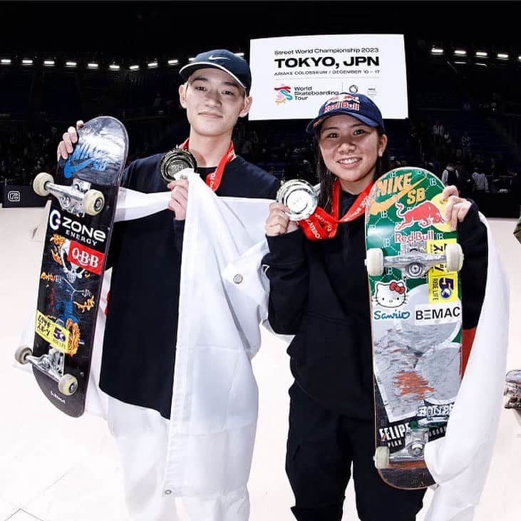 白井空良さんのインスタグラム写真 - (白井空良Instagram)「I was able to win the Skateboarding World Championship today! Thank you all so much for the love and support!❤️  やっとやっと優勝できました！ほんと嬉しいです！皆さん応援ありがとうございます😭❤️  @wstjapan @worldskatesb」12月18日 0時02分 - sora_shirai