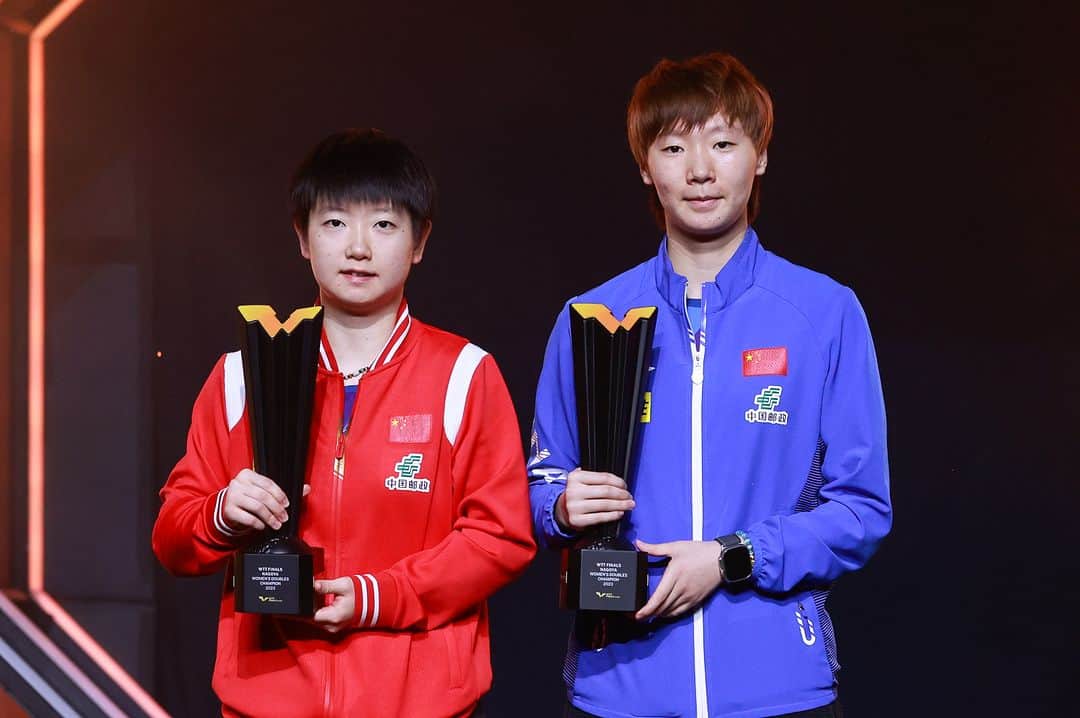 ITTF Worldさんのインスタグラム写真 - (ITTF WorldInstagram)「Congratulations to the champions of #WTTNagoya 2023! 🇯🇵🏆   Women's Singles - Sun Yingsha 🥇 Women's Doubles - Wang Manyu/Sun Yingsha 🥇   #WTTFinals #TableTennis #PingPong」12月18日 1時00分 - wtt