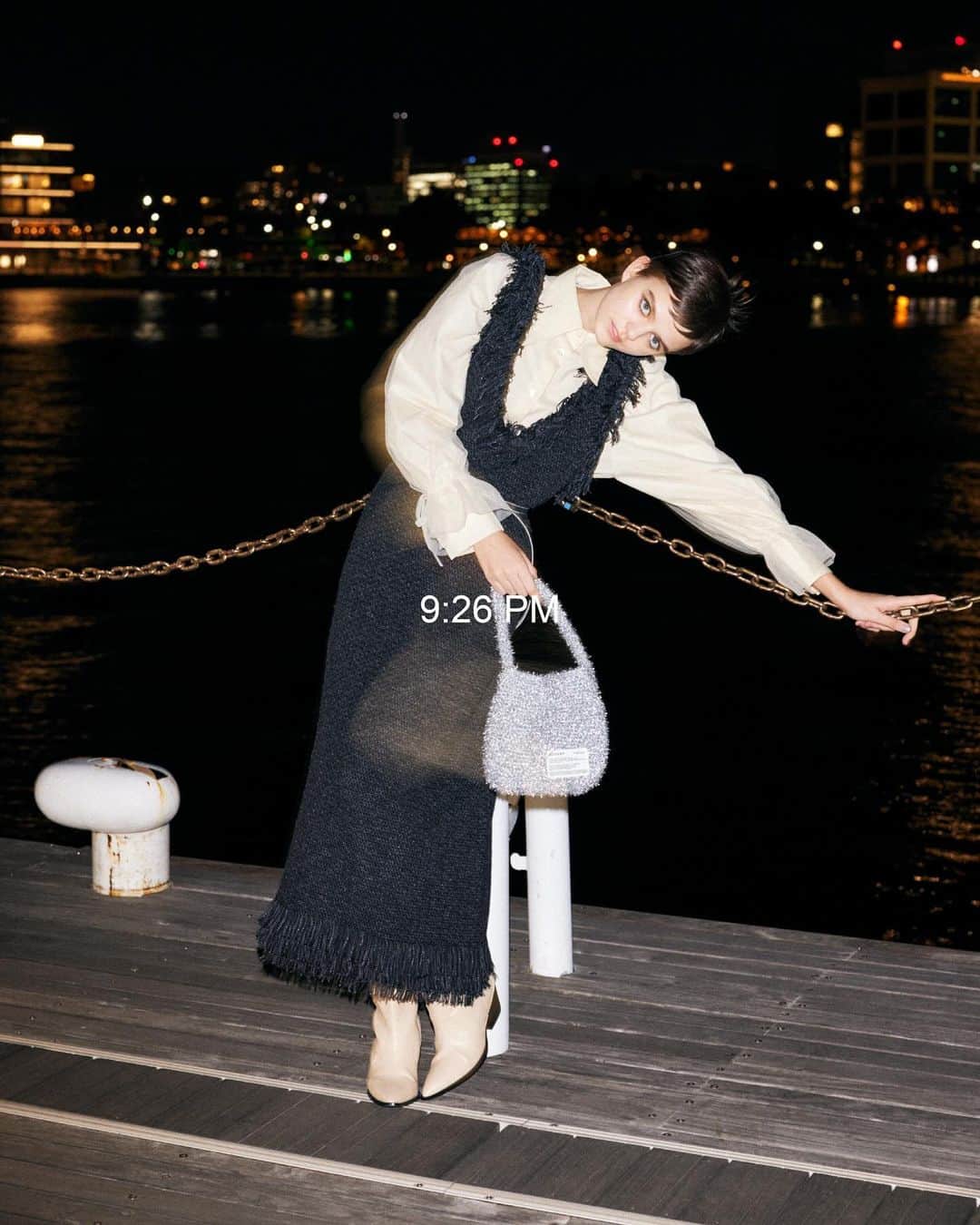 マウジーのインスタグラム：「MOUSSY HOLIDAY COLLECTION 2023 11.23.THU DROP  ・TULLE SLEEVE SHIRT BLOULSE(010GAG30-7500)  #MOUSSY #MOUSSYHOLIDAYCOLLECTION」