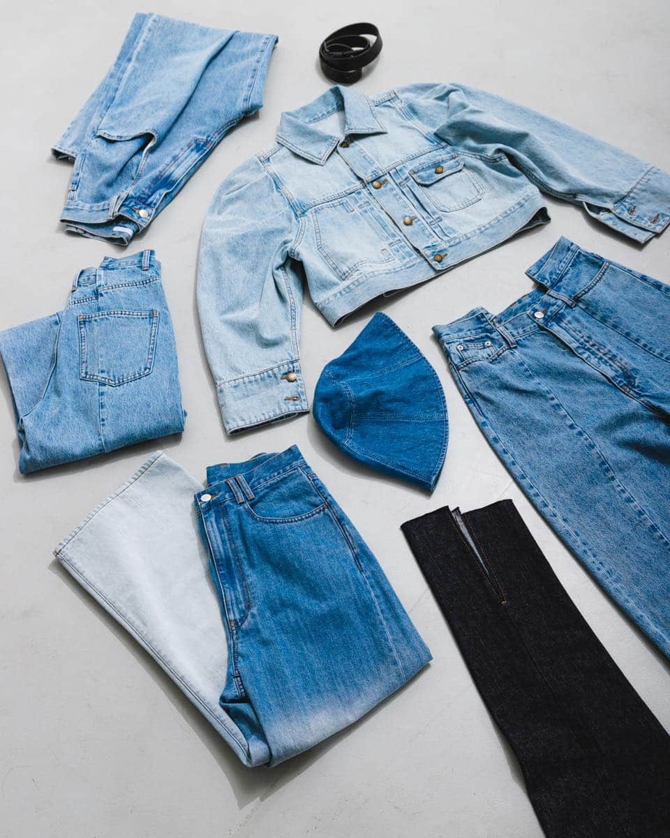 ケイビーエフのインスタグラム：「KBF DENIM!!  24SS pre order  ※ライティングや、閲覧環境により実際の色味と異なって見える場合がございます。予めご了承ください。 ※商品の色味の目安は、商品ページの単体の画像をご参照ください。  #KBF #24SS #denim #denimstyle」