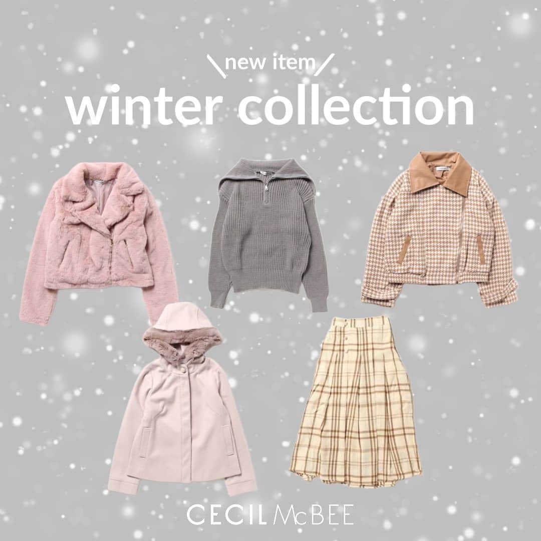 セシルマクビーのインスタグラム：「❄️coming soon❄️ 新作アウターが近日発売！ CECIL McBEEの新作アウターをお楽しみに♡  🎁メルマガご登録で¥500クーポンプレゼント🎁 CECIL McBEEのメルマガ登録で お得な情報をゲットしよう！！  メルマガ購読可に変更された方限定で 翌月初にクーポンコードを送付いたします。 　 ※Mecollect全商品クーポン対象 ※税込5,500円以上のご購入でご使用いただけます ※クーポンご使用時はご購入ページにて、クーポンコードの入力をお願いいたします。  新規会員登録はアカウントプロフィールURLから▼ @cecilmcbee_official  さらに！ 税込7,000円以上のご購入でリバイバルロゴポーチをプレゼント！  #cecilmcbee #セシルマクビー #アウター #ダウンジャケット」