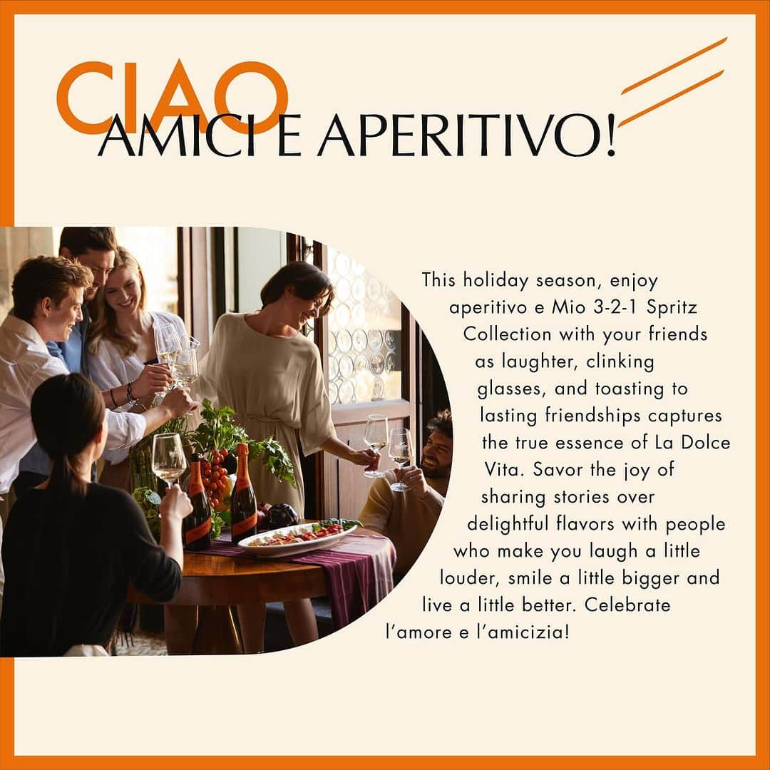 Mionetto USAさんのインスタグラム写真 - (Mionetto USAInstagram)「GRAZIE! 🧡   In all things, give thanks & cheers with Prosecco! Thanksgiving is a time for amici, famiglia and of course, food! This holiday season, Mionetto is encouraging you to say Grazie!   Allora, salute to our friends who have joined our  viaggio Italiano, all year long, for our 25th anniversary celebrations! We continue to show our gratitude, so pop open a bottle of Mionetto and enjoy the holidays! 🧡  #MionettoProsecco #Grazie #GiveThanks #Thanksgiving   Mionetto Prosecco material is intended for individuals of legal drinking age. Share Mionetto content responsibly with those who are 21+ in your respective country. Enjoy Mionetto Prosecco Responsibly.」11月24日 4時26分 - mionettoproseccousa