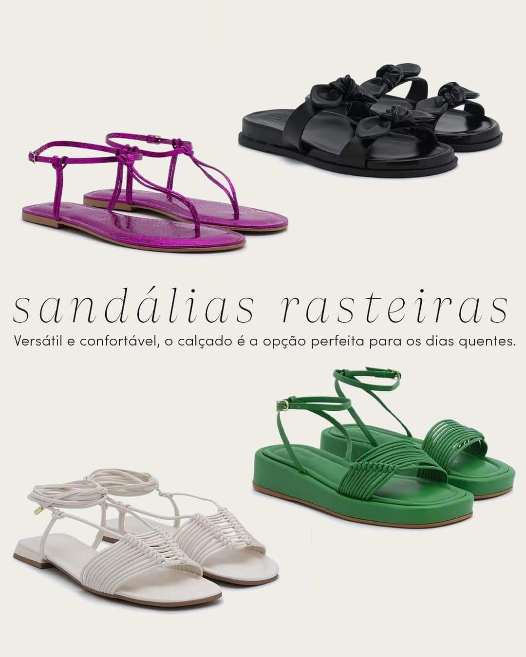 ロジャス・レナーさんのインスタグラム写真 - (ロジャス・レナーInstagram)「Um truque clássico de estilo para compor seus looks de verão? Acessórios! Passe para o lado e descubra como complementar as suas produções com as tendências da temporada. Para garantir as peças, é só clicar nas imagens. ​​#Acessórios #Tendência #Verão24 #Brincos #Bolsas #Rasteirinha #ModaFeminina  maxi brinco em miçangas 852645651 | maxi brinco com petalas de resina 864660399 | bolsa de praia grande 823245990 | bolsa de praia média 822644964 | bolsa de praia média em trico 819663988 | sandália flatform multitiras 877846715 | sandália rasteira laço 877862969 | sandália rasteira em macrame 877862168 | sandália rasteira metalizada 877854150」11月24日 4時54分 - lojasrenner