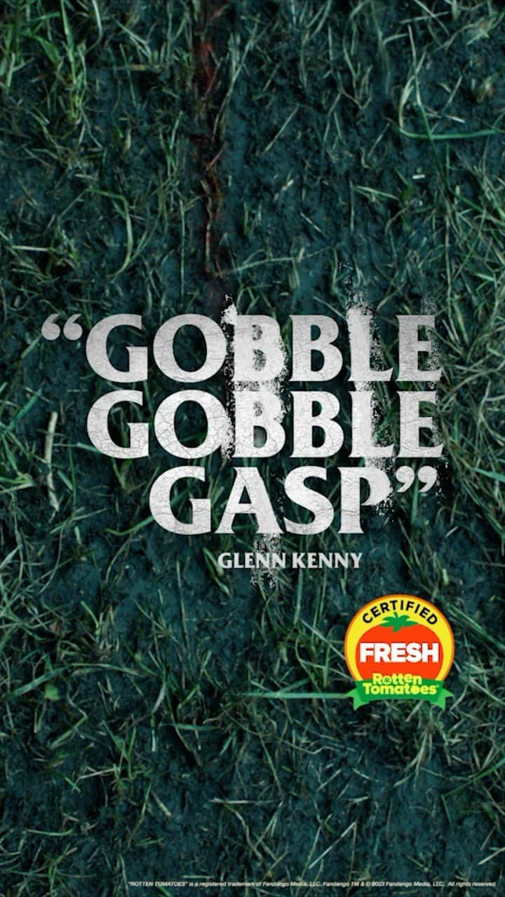 イーライ・ロスのインスタグラム：「Fans and critics are calling @thanksgivingmovie the best slasher film in years. Grab a friend and go have the stuffing scared out of you.」