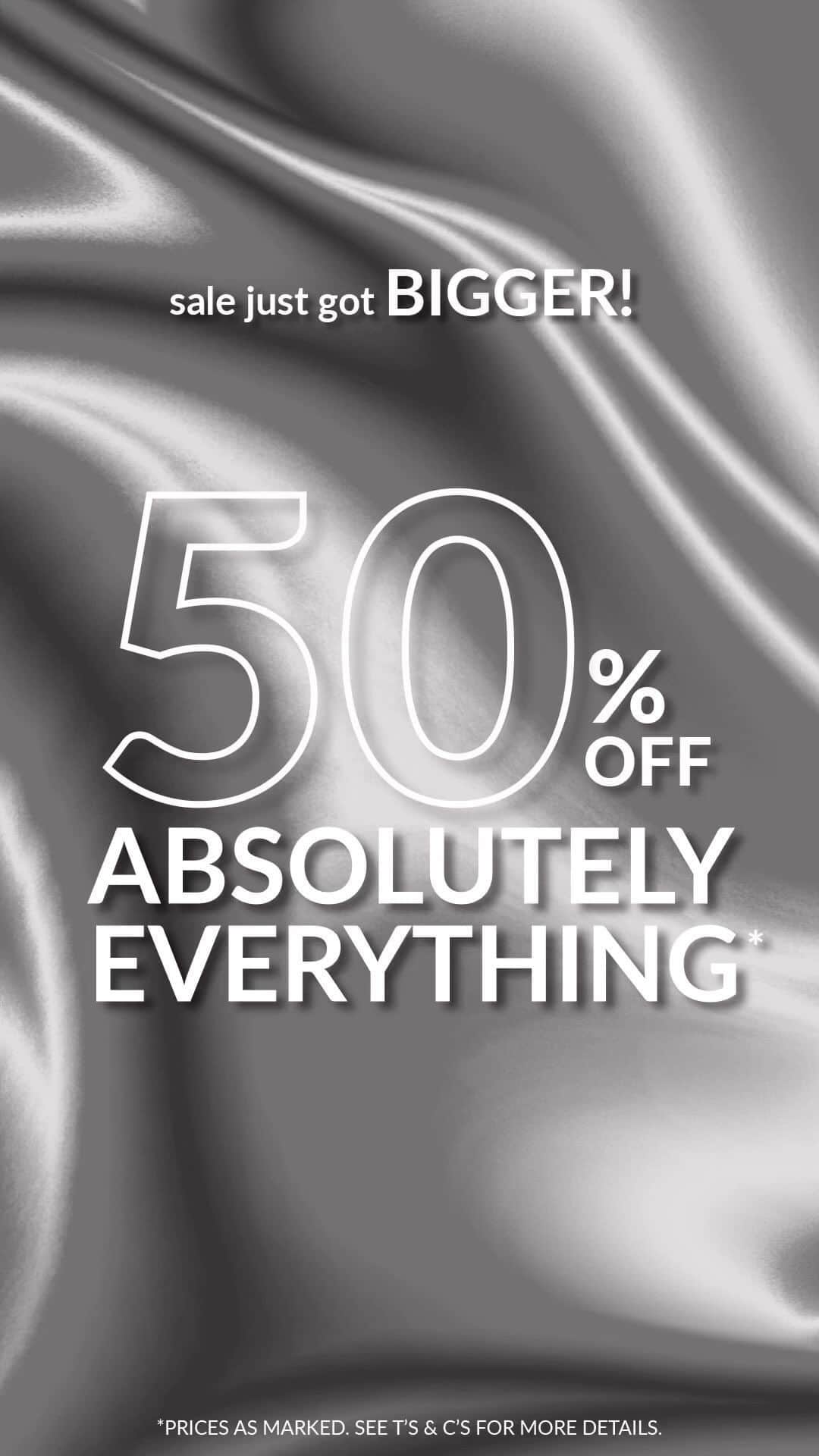 tiger Mistのインスタグラム：「This. Is. Not. A. Drill. 🚨 50% OFF STOREWIDE STARTS NOW! 🏃‍♀️」