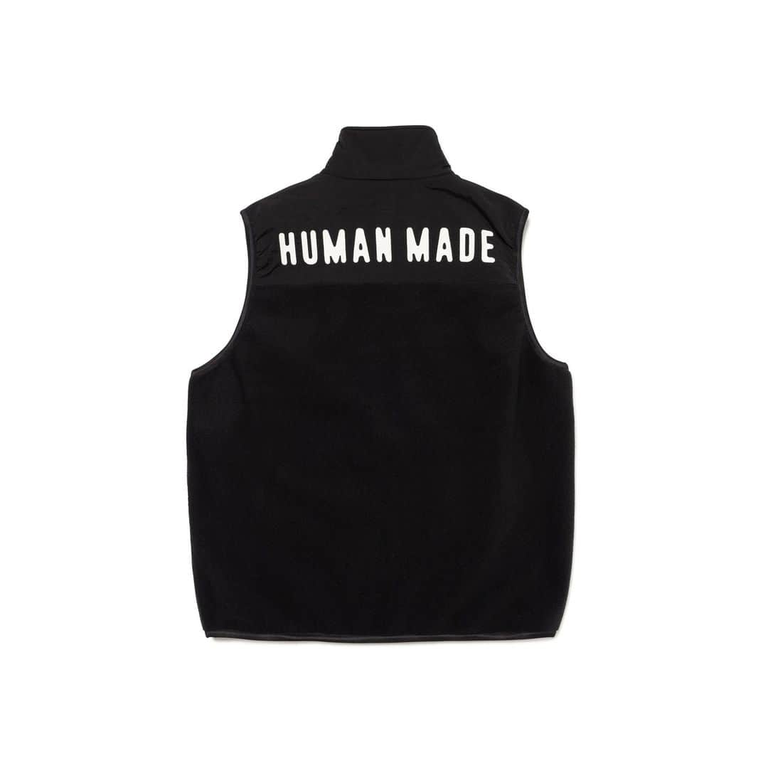 HUMAN MADEさんのインスタグラム写真 - (HUMAN MADEInstagram)「"FLEECE VEST” will be available at 25th November 11:00am (JST) at Human Made stores mentioned below.  11月25日AM11時より、"FLEECE VEST” が HUMAN MADE のオンラインストア並びに下記の直営店舗にて発売となります。  [取り扱い直営店舗 - Available at these Human Made stores] ■ HUMAN MADE ONLINE STORE ■ HUMAN MADE OFFLINE STORE ■ HUMAN MADE HARAJUKU ■ HUMAN MADE SHIBUYA PARCO ■ HUMAN MADE 1928 ■ HUMAN MADE SHINSAIBASHI PARCO ■ HUMAN MADE SAPPORO  *在庫状況は各店舗までお問い合わせください。 *Please contact each store for stock status.  コーディネートの幅が広がる、フリース素材のベスト。右胸のDRY ALLSの刺繍部分にポケットが付いています。  Fleece vest that can be styled in a range of ways. “DRY ALLS” is embroidered on the right chest pocket.」11月24日 11時23分 - humanmade