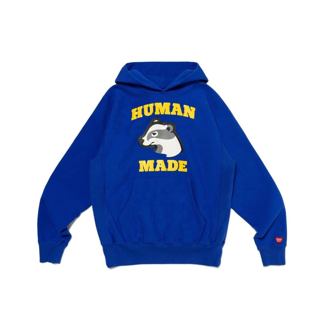 HUMAN MADEのインスタグラム：「"HEAVY WEIGHT HOODIE #1” will be available at 25th November 11:00am (JST) at Human Made stores mentioned below.  11月25日AM11時より、"HEAVY WEIGHT HOODIE #1” が HUMAN MADE のオンラインストア並びに下記の直営店舗にて発売となります。  [取り扱い直営店舗 - Available at these Human Made stores] ■ HUMAN MADE ONLINE STORE ■ HUMAN MADE OFFLINE STORE ■ HUMAN MADE HARAJUKU ■ HUMAN MADE SHIBUYA PARCO ■ HUMAN MADE 1928 ■ HUMAN MADE SHINSAIBASHI PARCO ■ HUMAN MADE SAPPORO  *在庫状況は各店舗までお問い合わせください。 *Please contact each store for stock status.  ヘビーウェイト素材の裏毛プルオーバーフーディー。フロントのアニマルグラフィックが特徴です。  Pullover hoodie in thick, heavyweight material with an animal graphic on the front.」