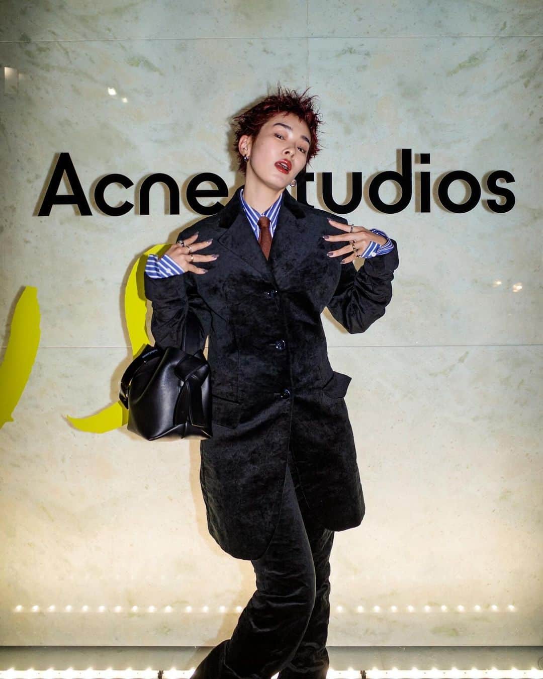 畠山千明のインスタグラム：「@acnestudios  ”My Friend Magnus” Book Launch Party💜」