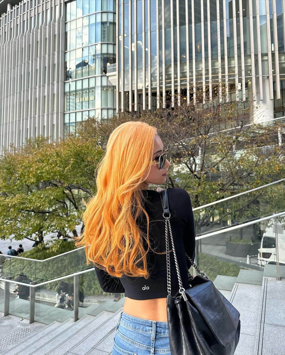 葉月蓮さんのインスタグラム写真 - (葉月蓮Instagram)「@alo 🧡🧡🧡  #blond」11月24日 21時51分 - hazuki_ren_