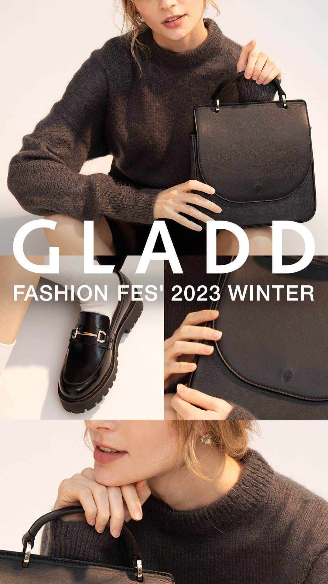 GLADDのインスタグラム：「ファッションフェスからピックアップしたリール掲載コートの詳細をご紹介🙇✨」