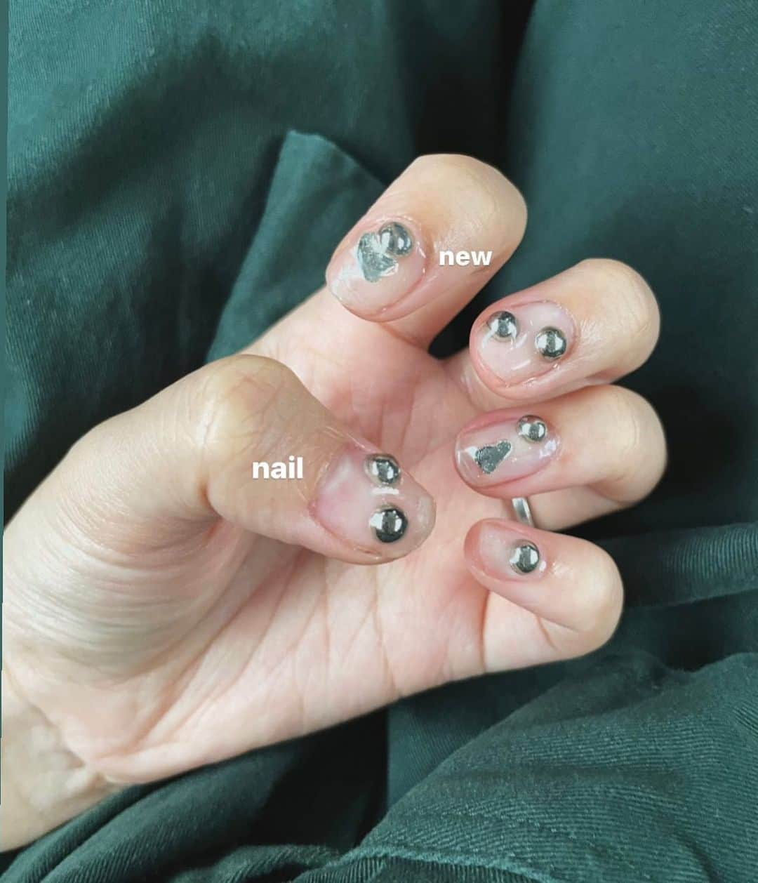 加藤優希のインスタグラム：「. . にゅーねいる . うるうる ちゅるちゅる ぽこぽこ 🫧 . #nail .」