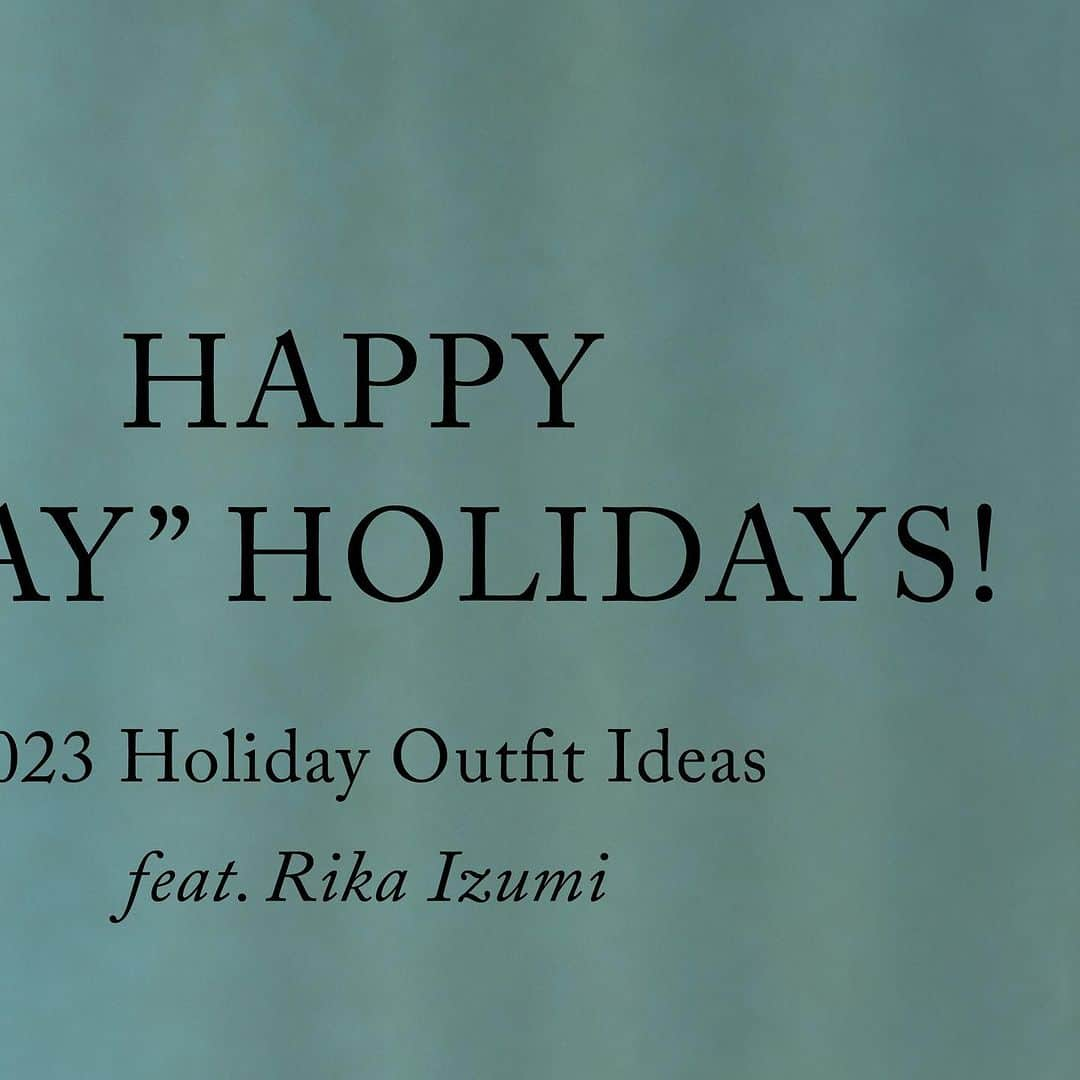 フレイアイディーのインスタグラム：「Happy “FRAY” Holidays!  2023 Holiday Outfit Ideas feat.Rika Izumi  クリスマスや年末年始など 人と会う機会も増えるホリデーシーズンは、 どんな予定の自分もちょっと素敵に 自信が持てるような“最高の一着”で、 お出かけを楽しみたいもの。 華やかさや今っぽさ、スタイルアップまで おしゃれの理想がぎゅっと詰まった FRAY I.Dの最新コレクションで、特別な一日を。  Dress ¥28,600 (tax in)  Height:166cm Size:1 #frayid #2023wintercollection」